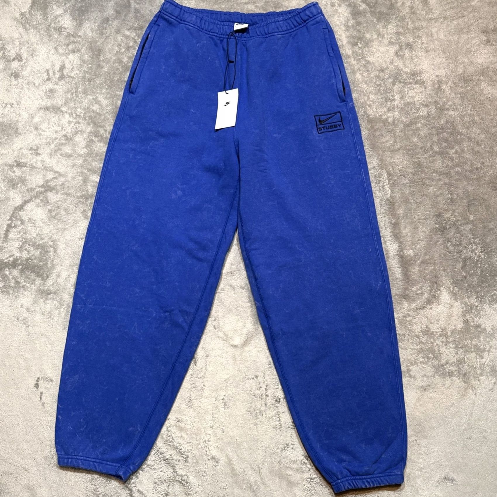 Nike Nike Stussy Acid Wash Fleece Sweatpants Men's Medium Blue DR4025-480 Size US 31 - 2 Thumbnail
