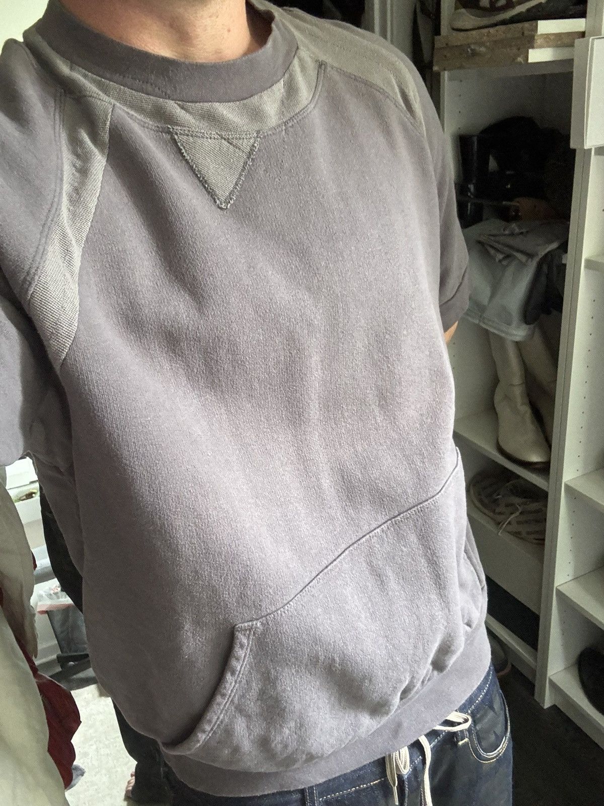 Hussein Chalayan SS2004 TEMPORAL MEDITATIONS SPLIT SWEATSHIRT TOP Size US M / EU 48-50 / 2 - 12 Thumbnail