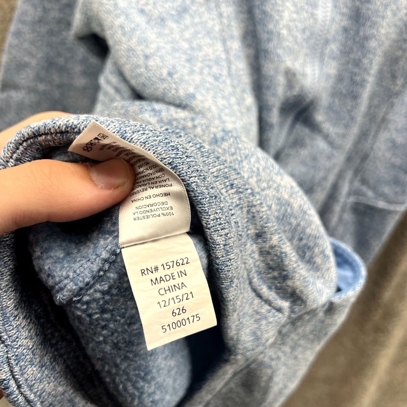 Eddie Bauer VINTAGE Eddie Bauer Hoodie Womens XL Blue Vtg Jacket Women Heather Full Zip Fleece Melange Size XL / US 12-14 / IT 48-50 - 7 Thumbnail
