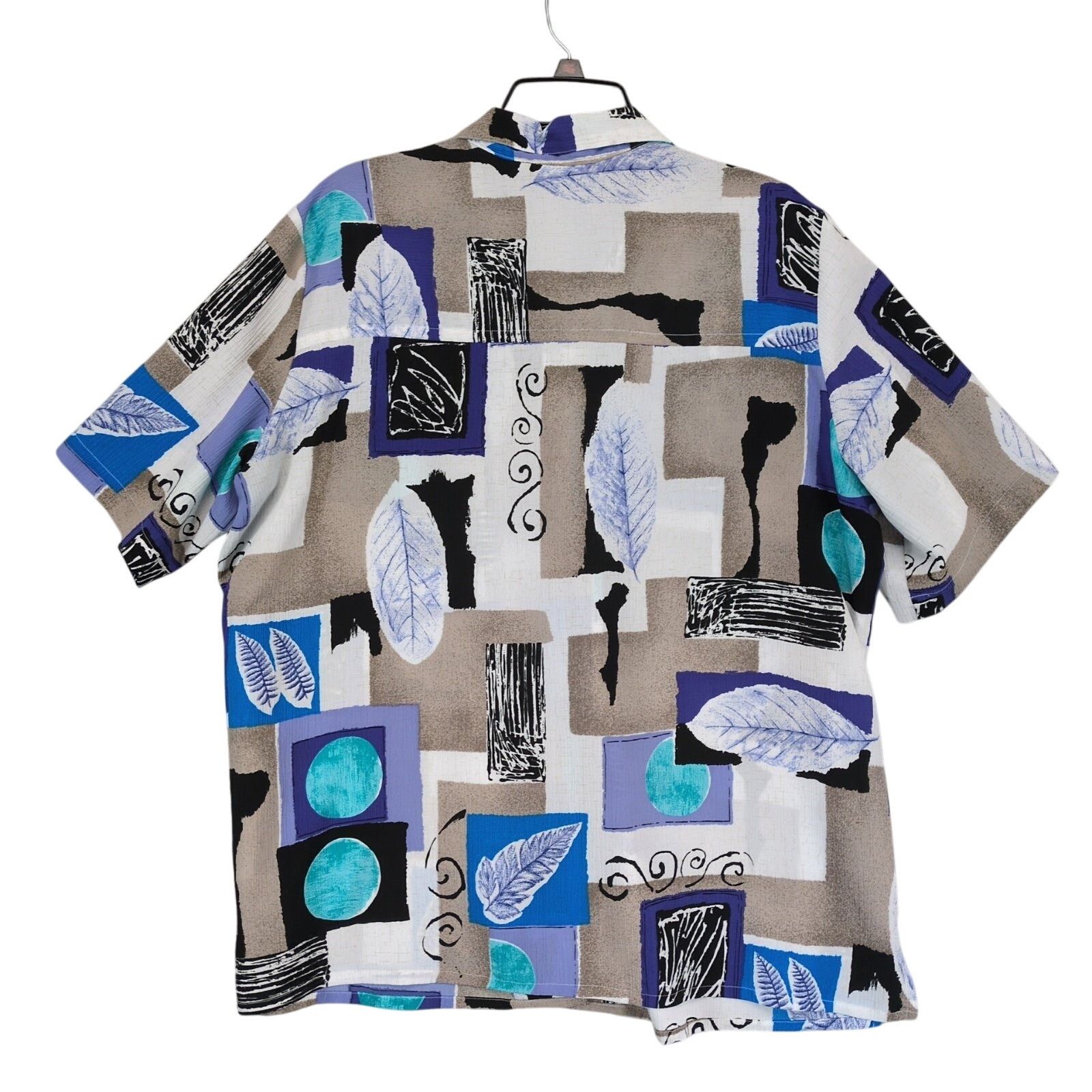 Vintage 90s-Y2K Alia Women's18 Retro Funky Button Up Shirt Blouse Size XL / US 12-14 / IT 48-50 - 3 Thumbnail