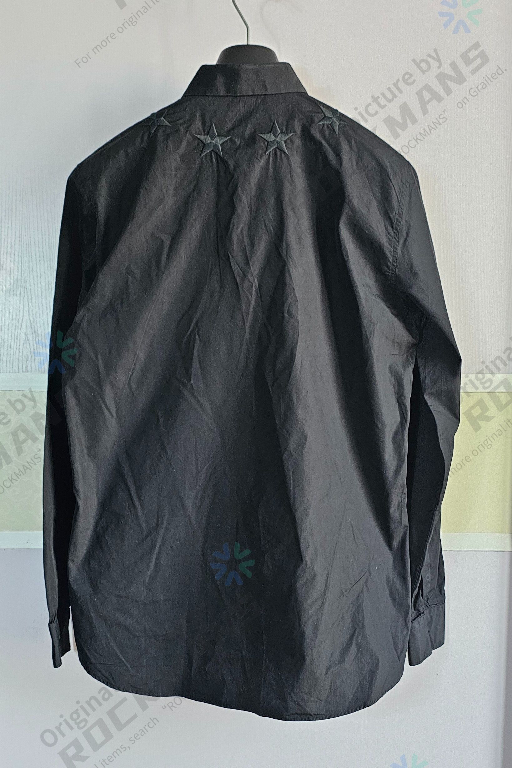 Givenchy Givenchy Classic Black Star Embroidered Shirts Size 41 Size US M / EU 48-50 / 2 - 4 Thumbnail