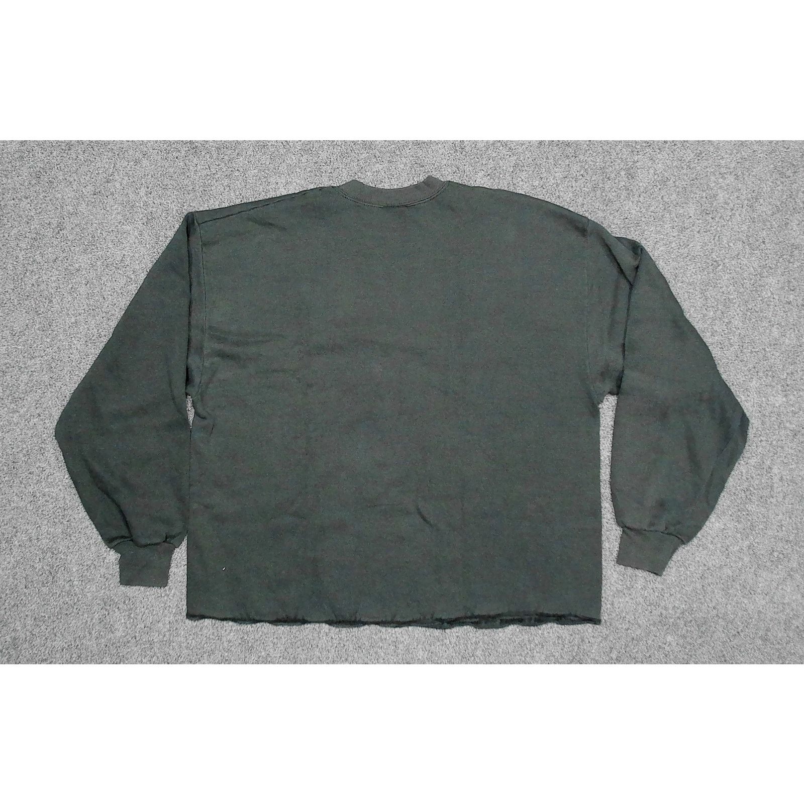 Jerzees Jerzees VTG 90s Sun-Faded Black Boxy Cut Blank Sweatshirt Size XL / US 12-14 / IT 48-50 - 4 Thumbnail