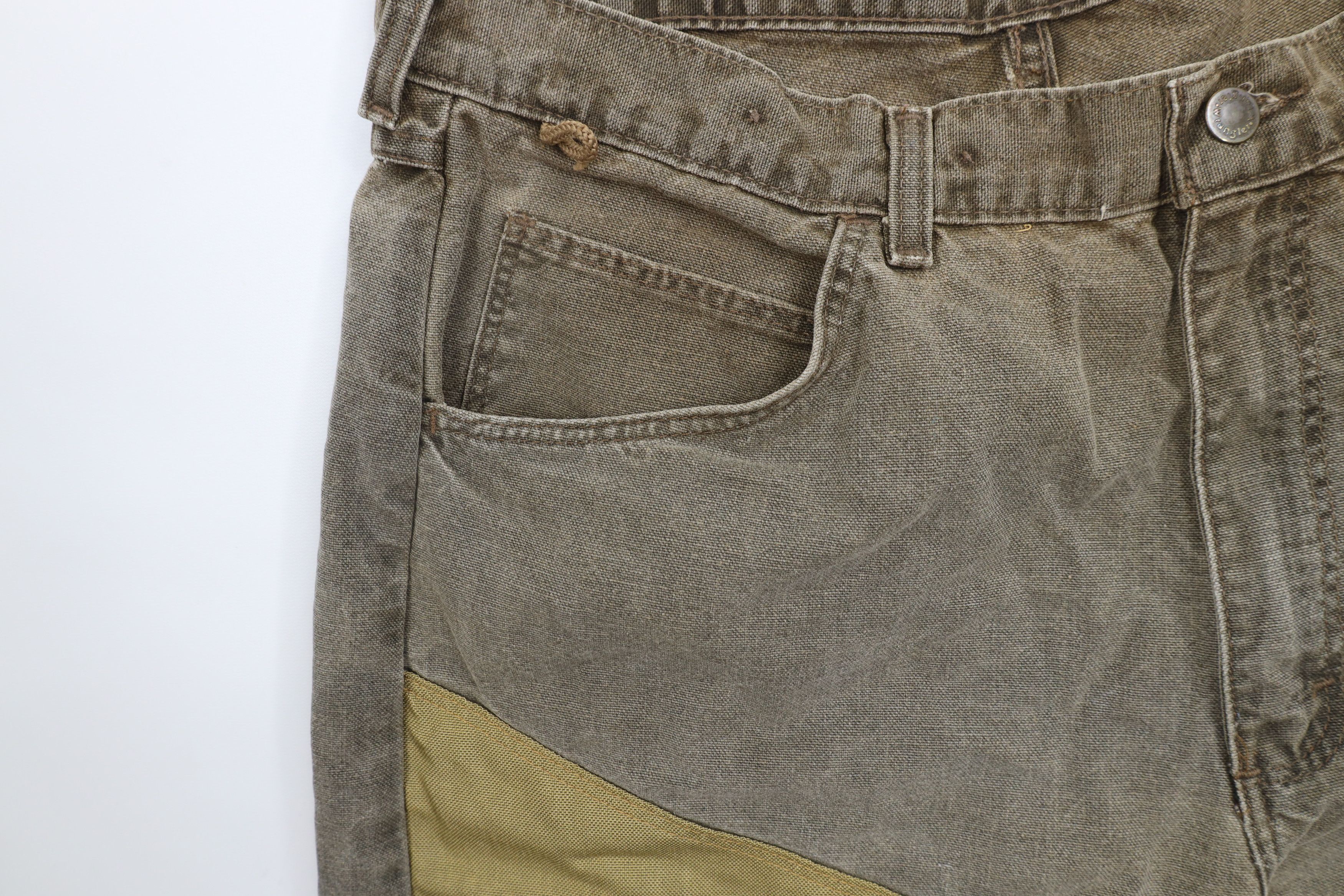 Vintage × Wrangler Vintage 90s Wrangler Hunting Field Brush Denim Jeans Brown Size US 36 / EU 52 - 8 Thumbnail