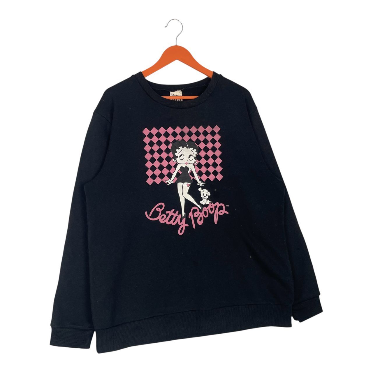 Japanese Brand Betty Boop Cartoon Movies Big Logo Pullover Sweatshirt Size US XL / EU 56 / 4 - 2 Thumbnail