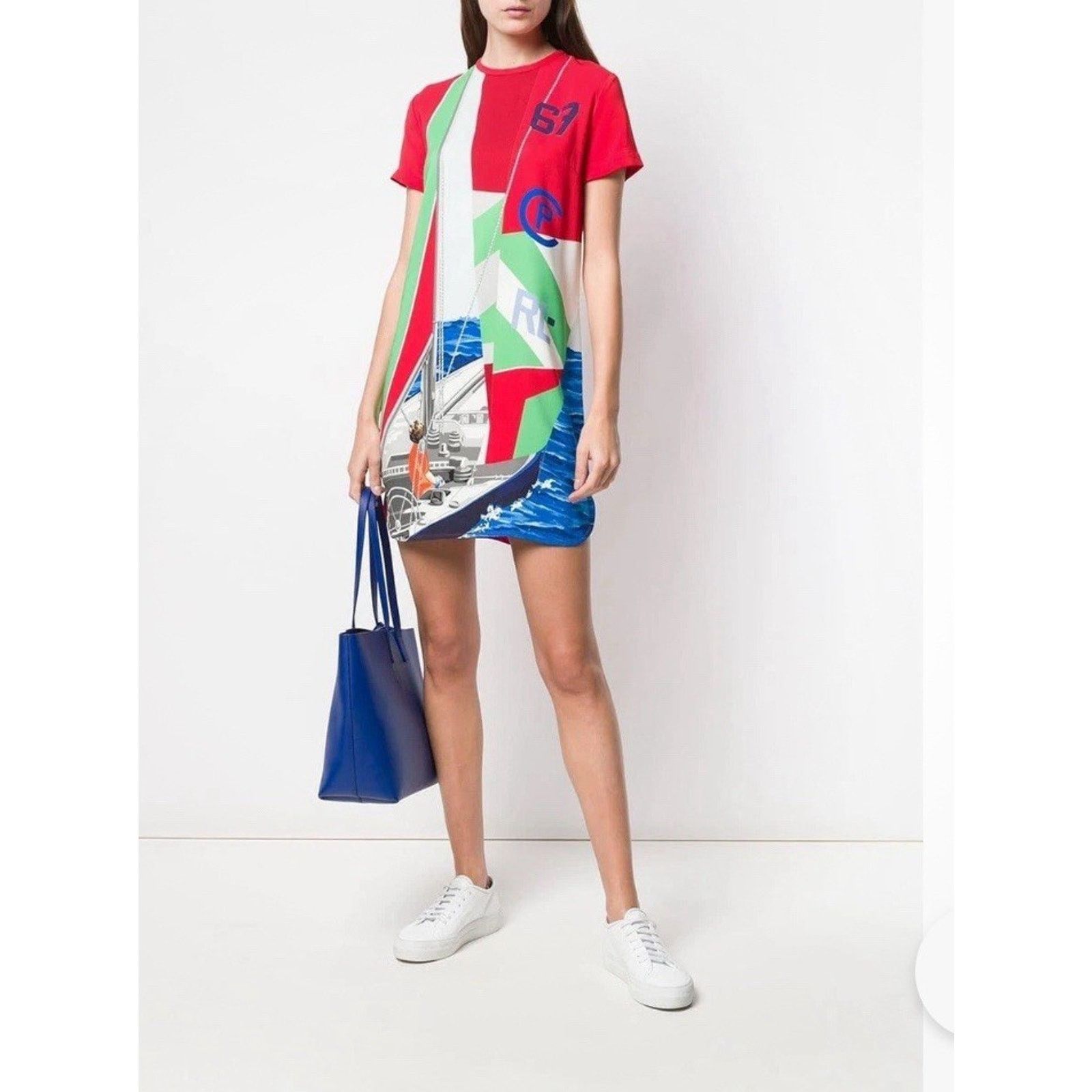 Polo Ralph Lauren Polo Ralph Lauren Sailboat Satin Shift Dress $400 size M Size M / US 6-8 / IT 42-44 - 1 Thumbnail
