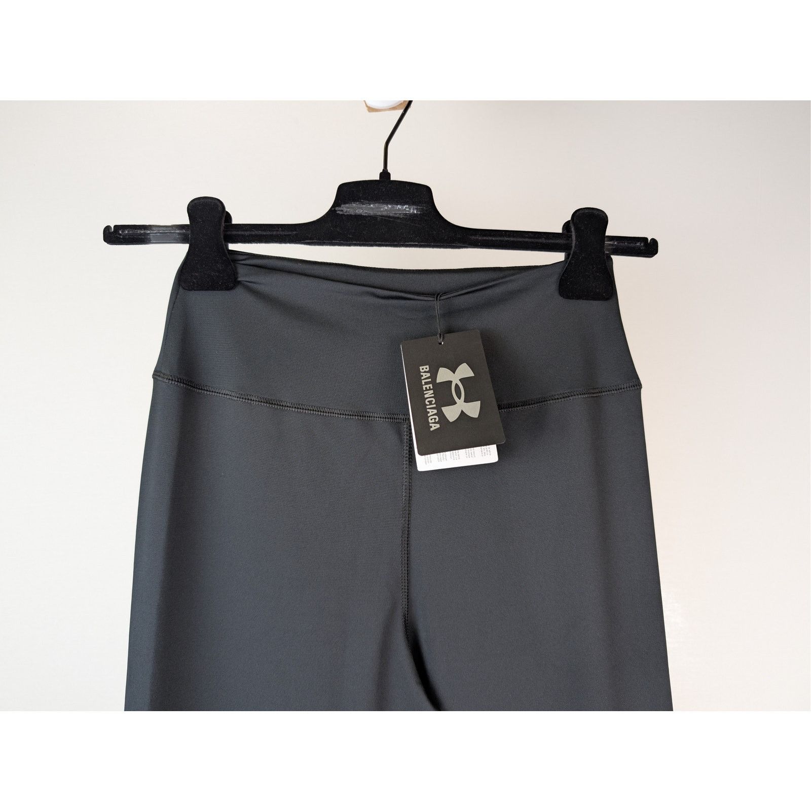 Balenciaga × Under Armour o1rshd1 Light Spandex Legging Pants in Black / White Size US 32 / EU 48 - 3 Thumbnail