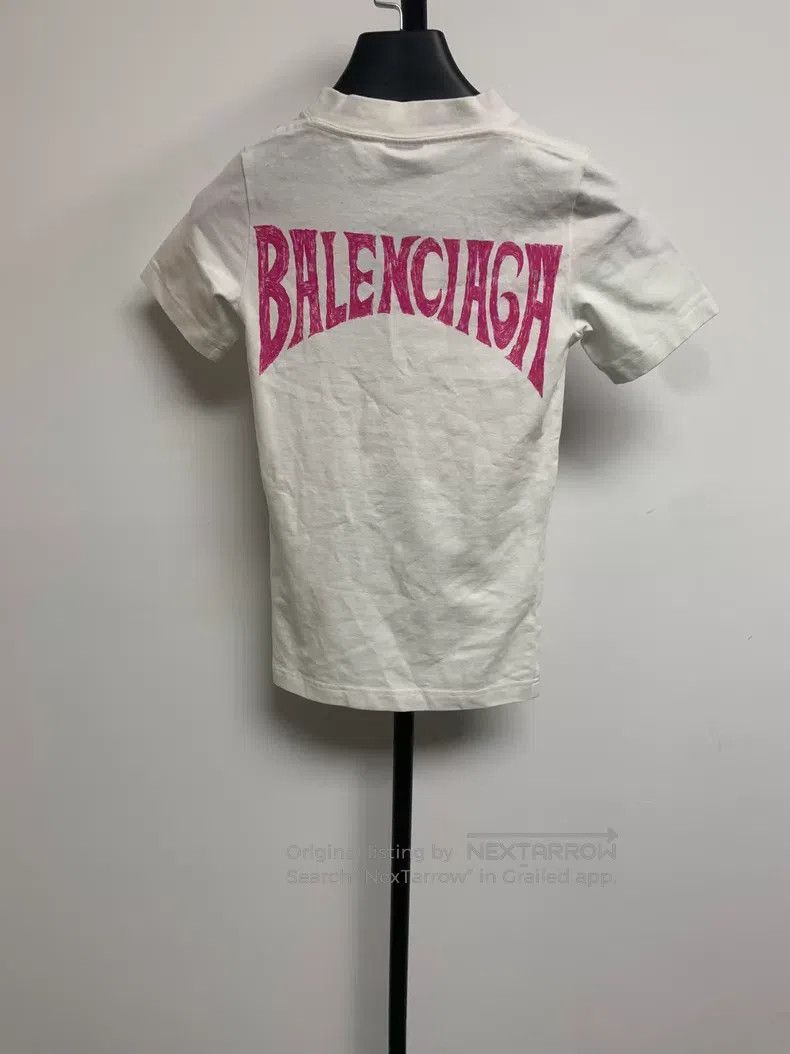 Balenciaga Balenciaga Hand-Drawn Letter Beach Pattern Print T-Shirt B Size US XS / EU 42 / 0 - 2 Thumbnail