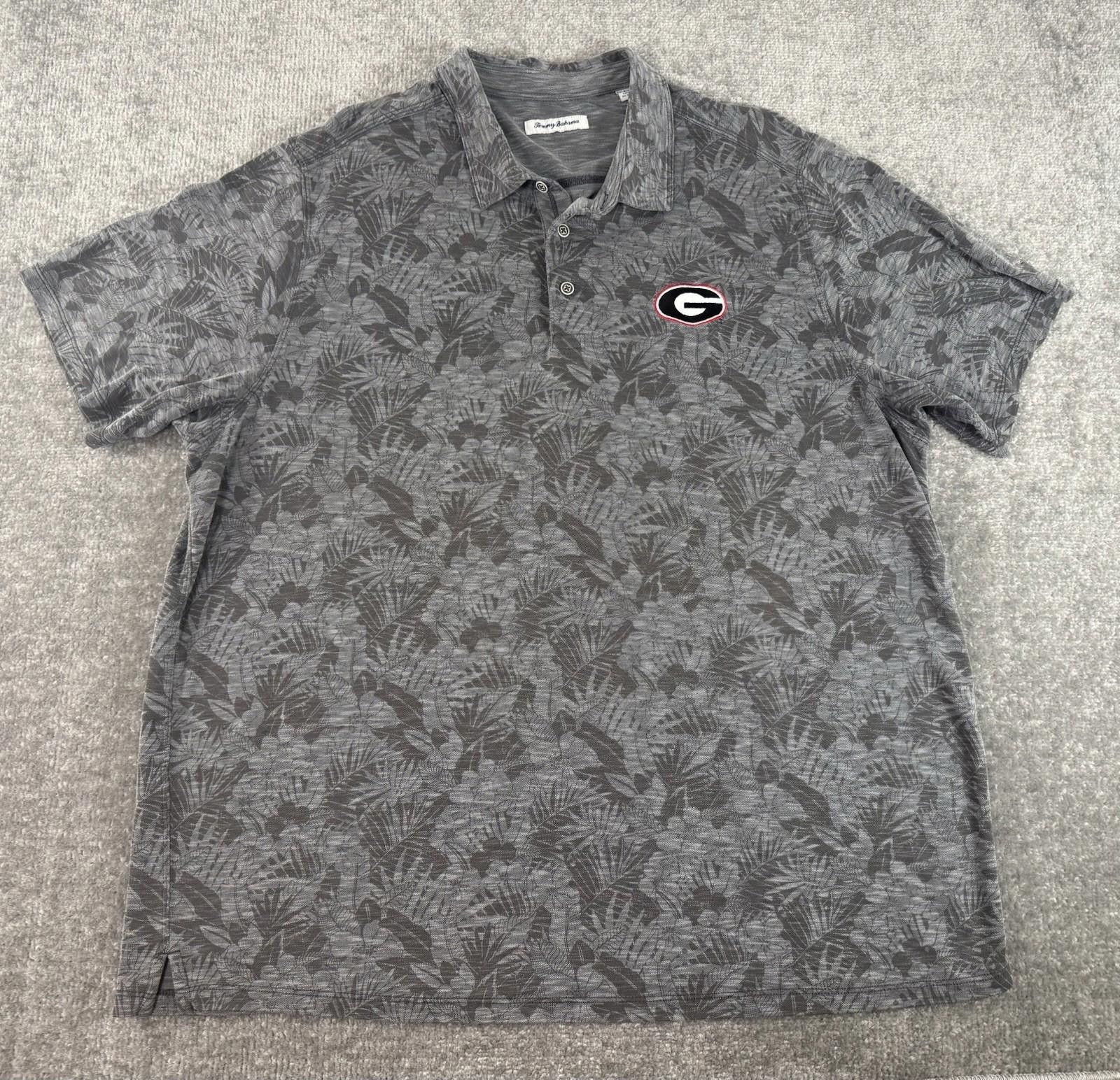 Tommy Bahama Georgia Bulldogs Tommy Bahama Silk Floral Hawaiian Shirt Men Size ONE SIZE - 1 Thumbnail