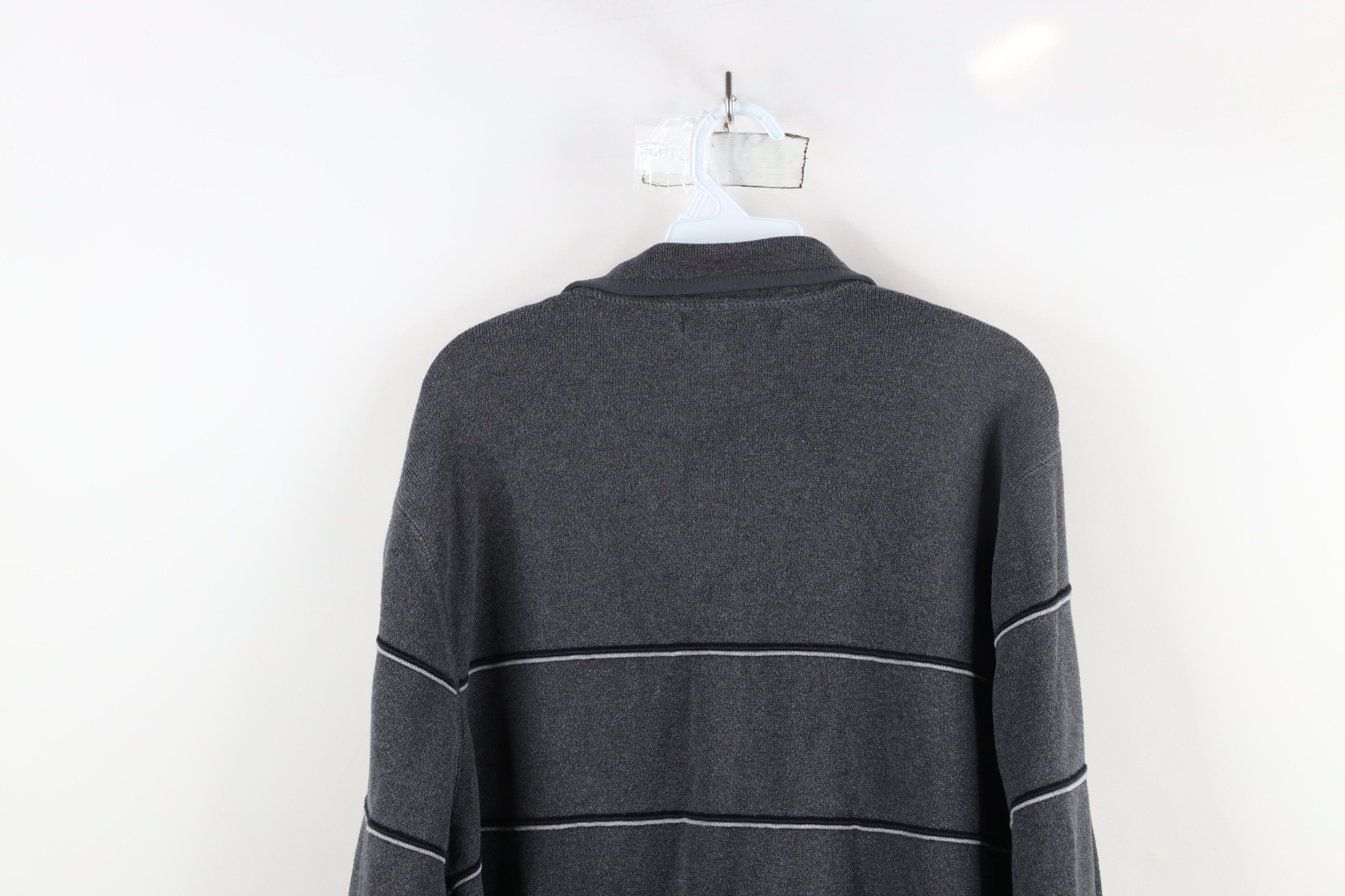 Vintage Vintage 90s Streetwear Heavy Thermal Knit Half Zip Sweater Size US L / EU 52-54 / 3 - 10 Thumbnail