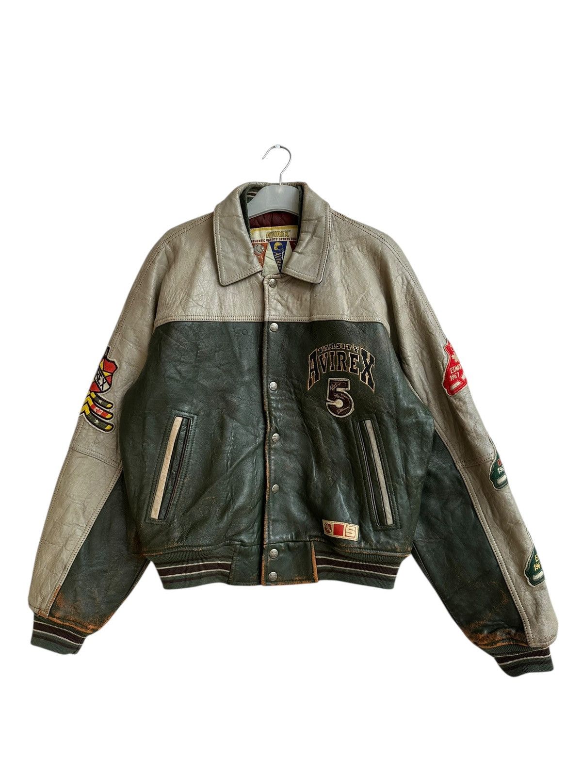 Avirex Vintage Varsity Avirex Leather Jacket Size US S / EU 44-46 / 1 - 2 Thumbnail