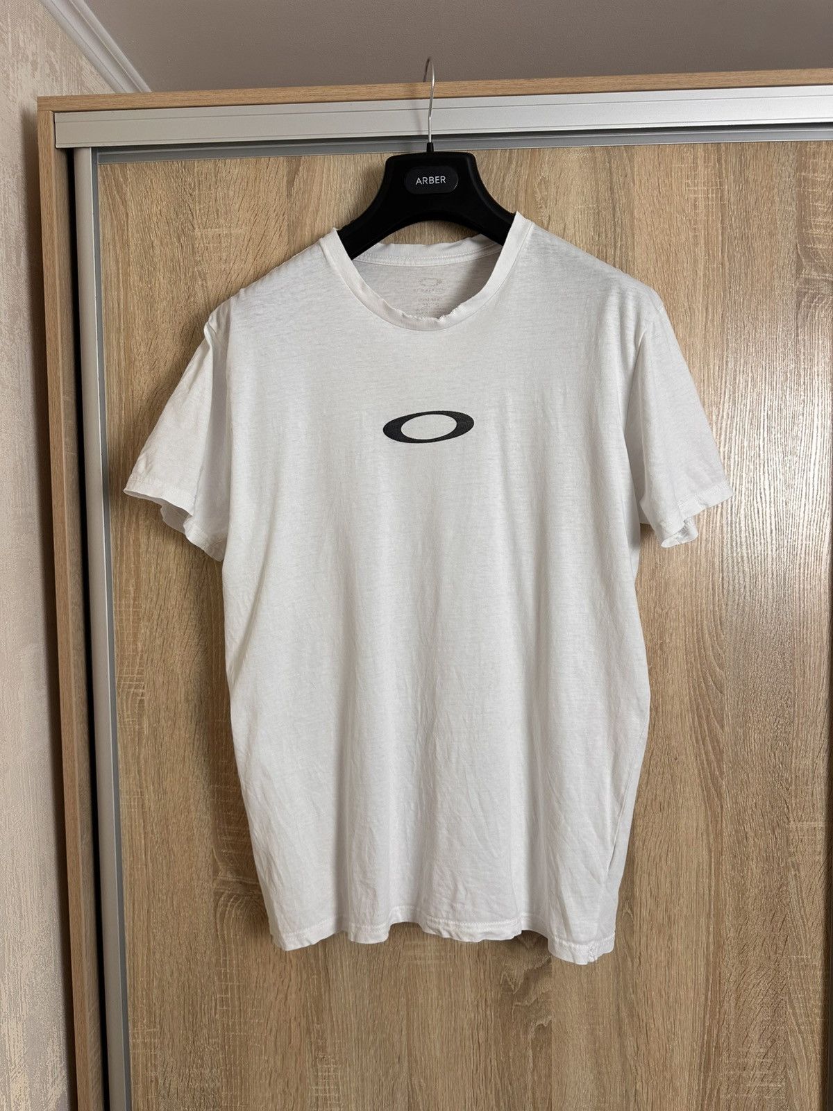 Oakley 🔥 Vintage 00s Oakley Software Centre Logo Washed Tee Shirt Size US L / EU 52-54 / 3 - 4 Thumbnail