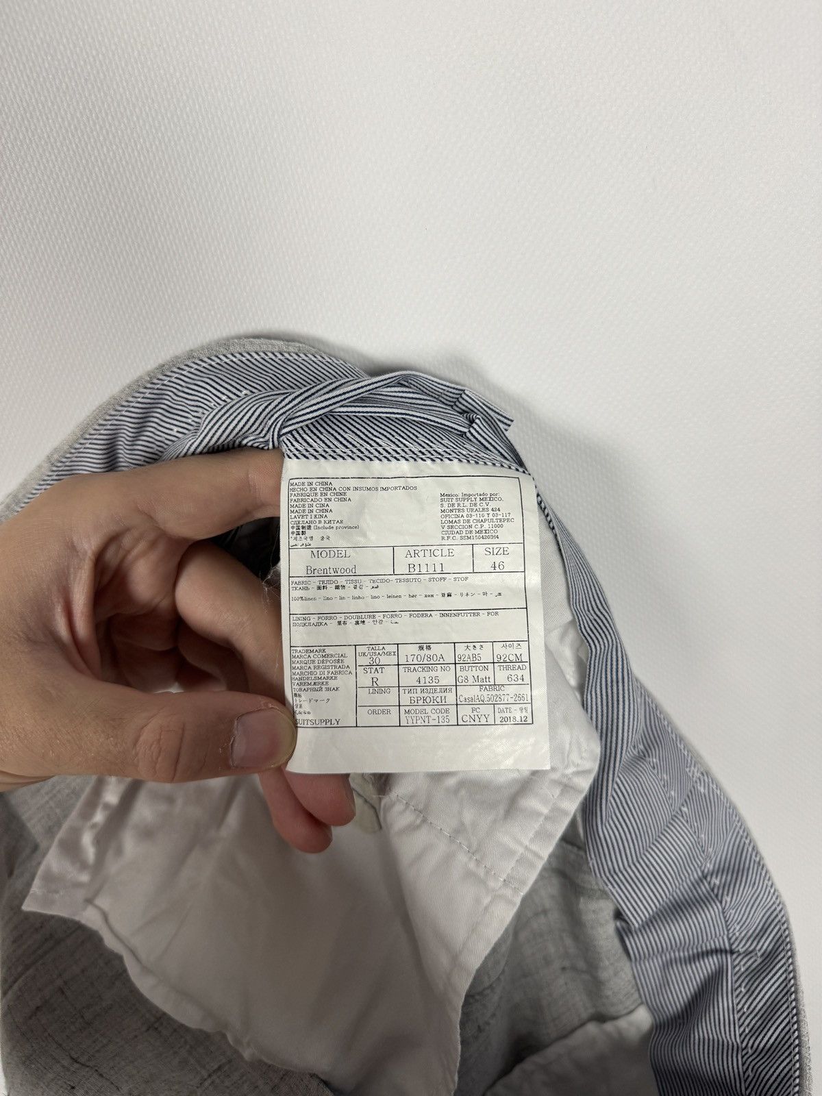 Suitsupply SuitSupply Bretwood Pure Linen Pants Tessuti Sondrio Size 46 Size US 32 / EU 48 - 10 Thumbnail