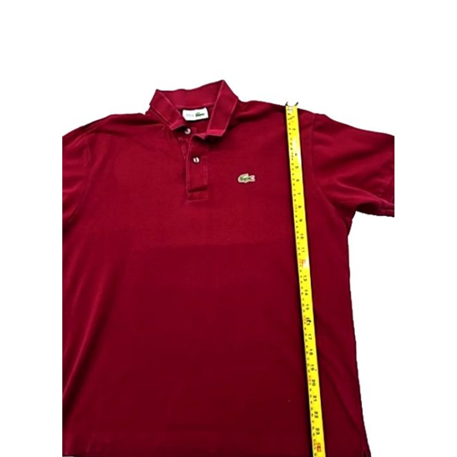 Lacoste Lacoste Red Short Sleeve Polo Shirt Mens Regular Croc Logo Spain Polo Shirt Mens Regular L Red Crocodile Logo Spain Size US L / EU 52-54 / 3 - 7 Thumbnail