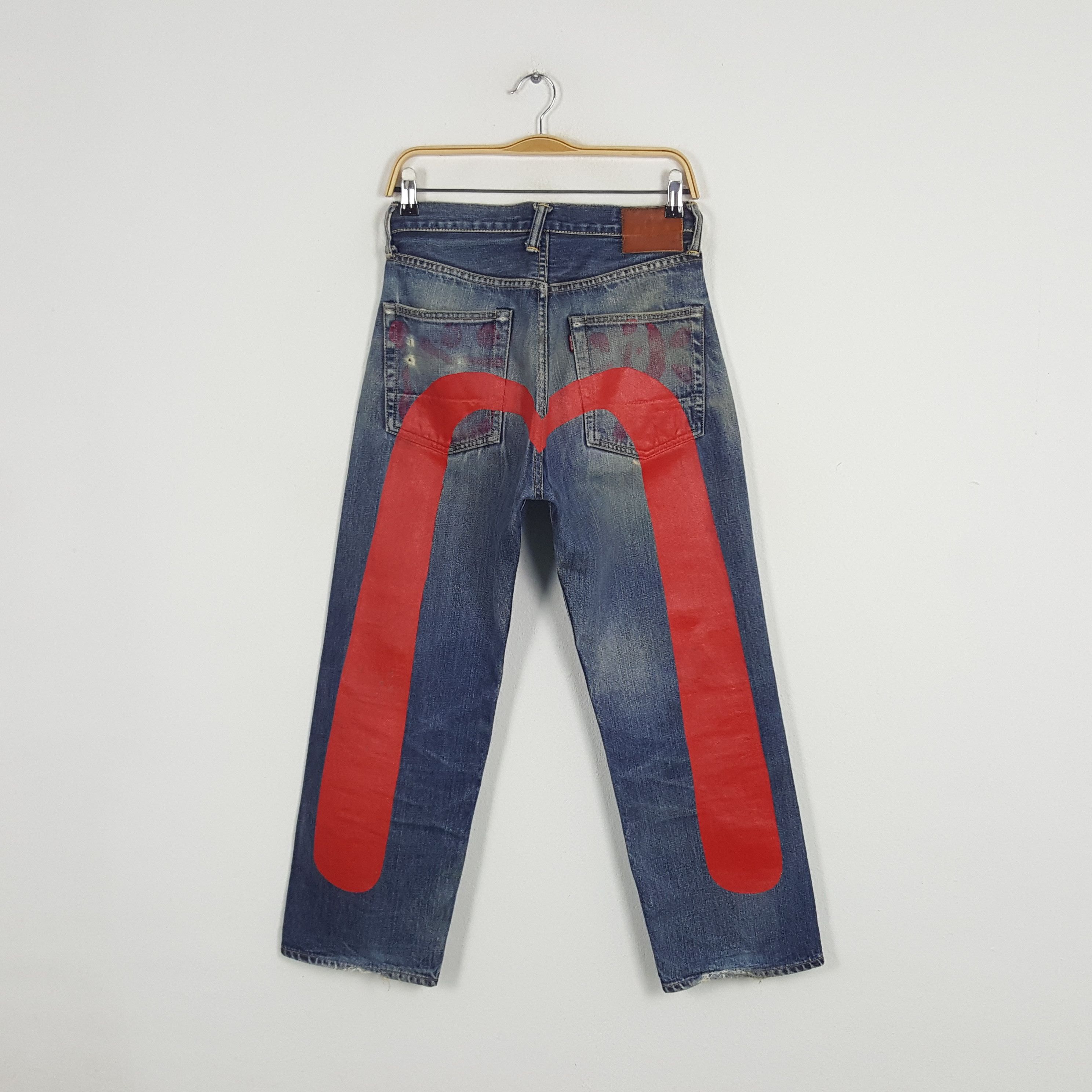 Evisu × Japanese Brand × Vintage Vintage Evisu Japanese Brand Daicock Custom Selvedge Jeans Size US 27 - 1 Thumbnail