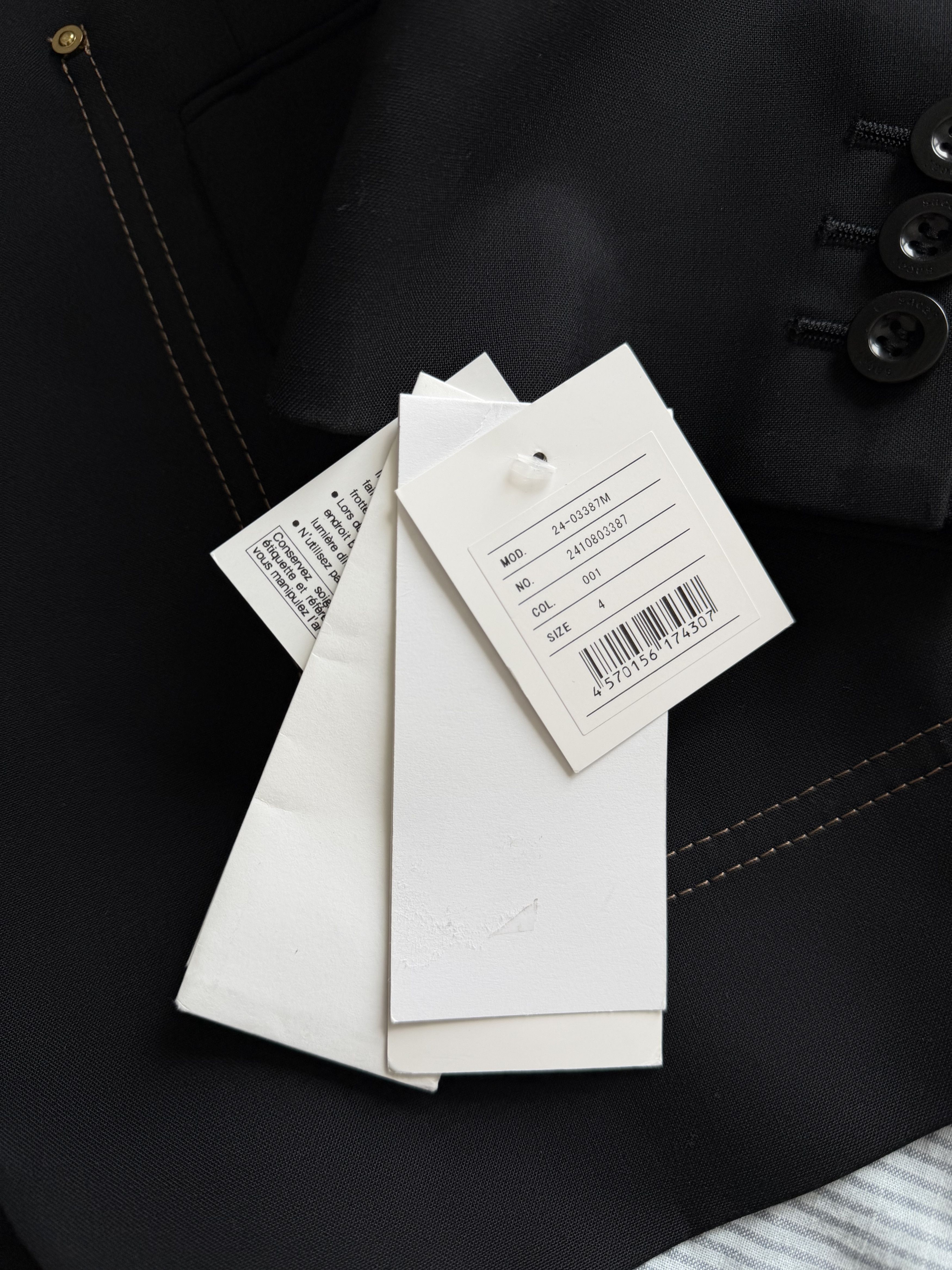 Carhartt Wip × Sacai Sacai Carhartt WIP Suiting Bonding Jacket in Black Size US XL / EU 56 / 4 - 9 Thumbnail