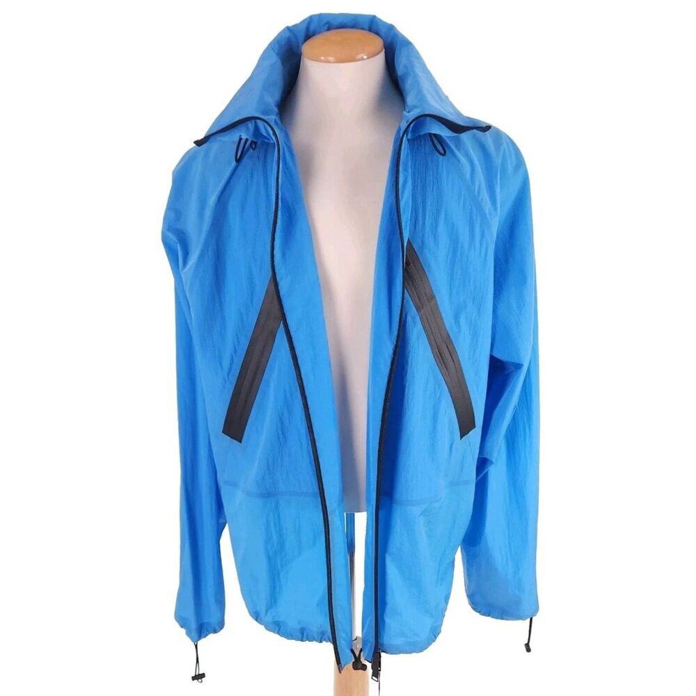 Bottega Veneta Anorak Nylon Jacket Size XL Mens Light Blue