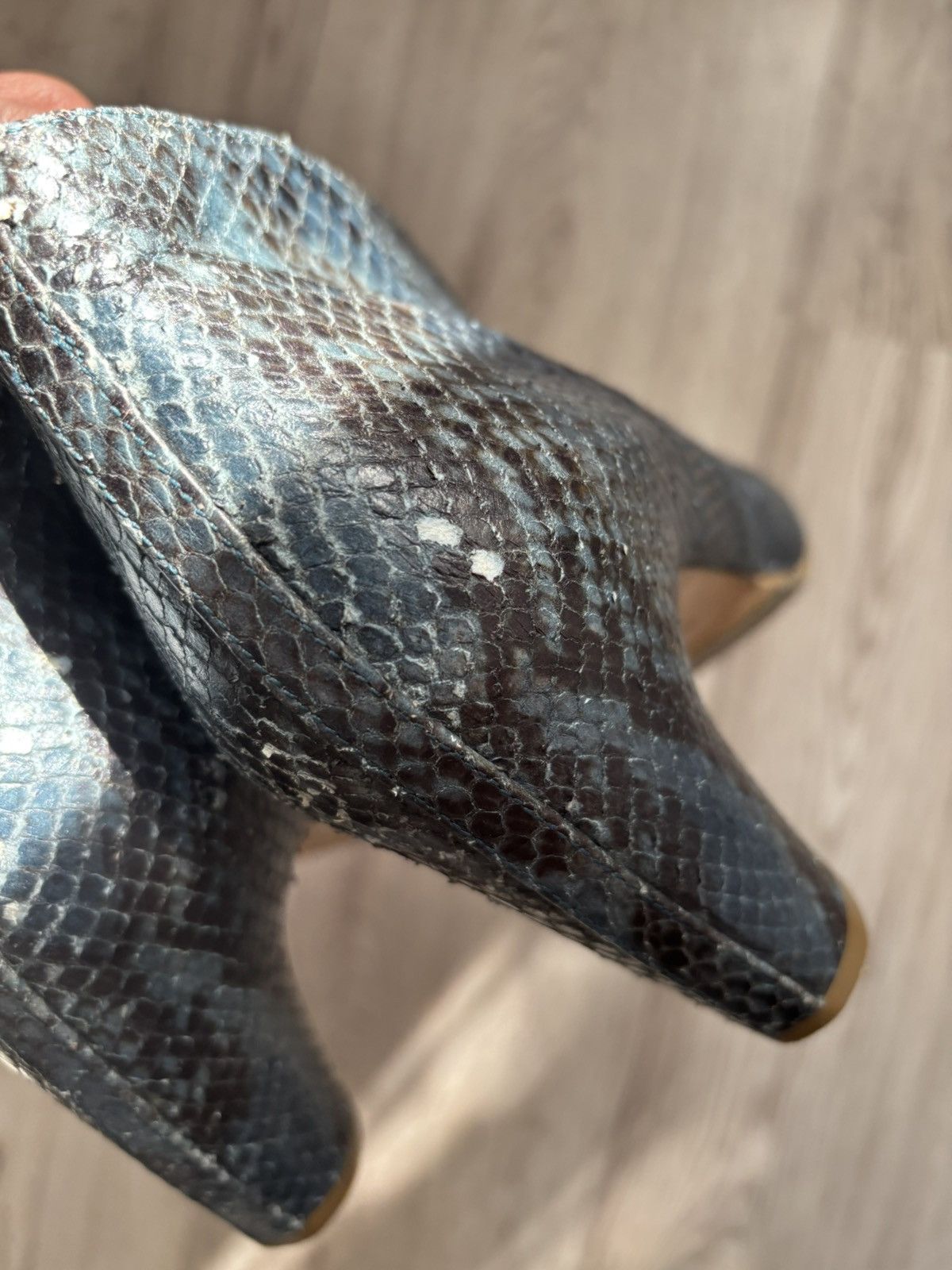 Maison Margiela Maison Martin Margiela Line 22 Snake Print Peep Toe Ankle Size US 8 / IT 38 - 12 Thumbnail