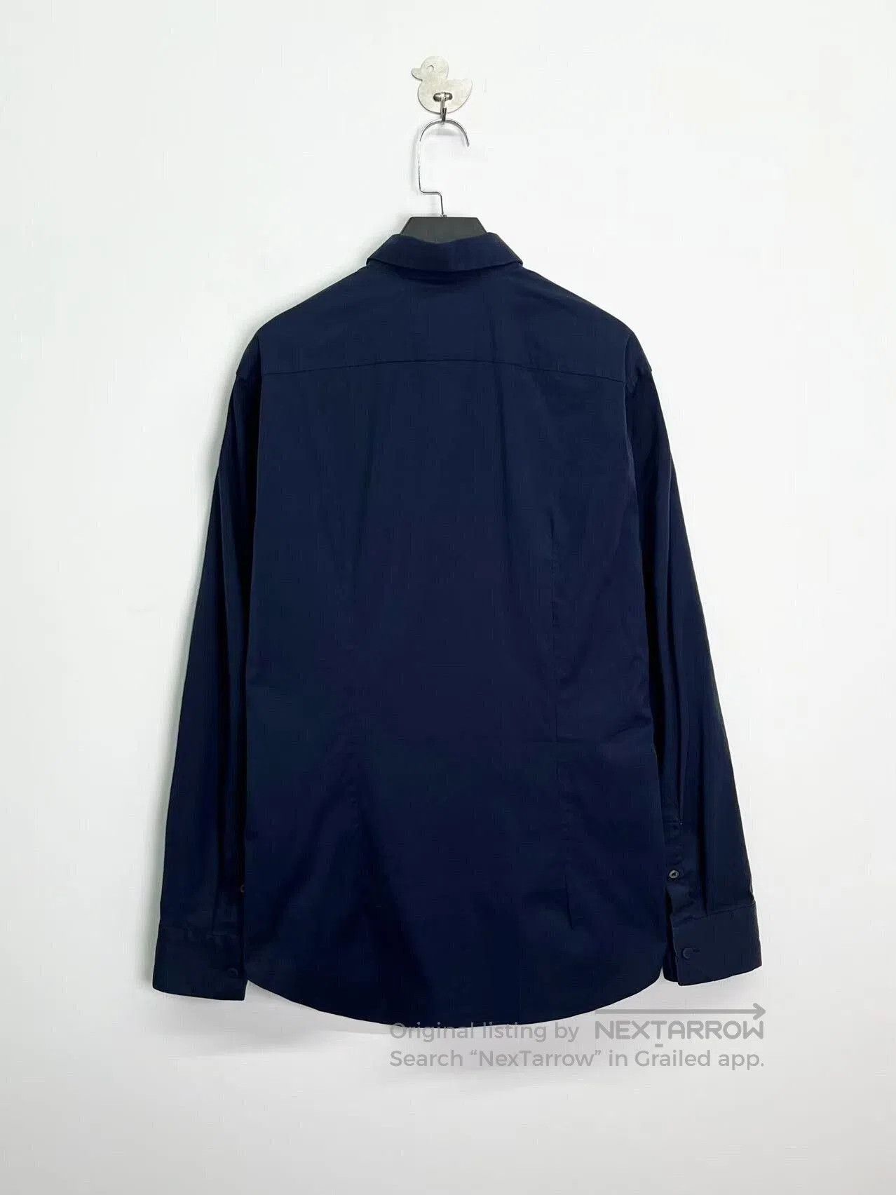 Prada prada deep blue logo collared shirt. Size US L / EU 52-54 / 3 - 2 Thumbnail