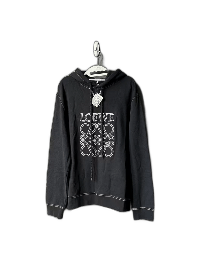 Loewe Loewe Black Hoodie with Logo Design-yf Size US M / EU 48-50 / 2 - 1 Thumbnail
