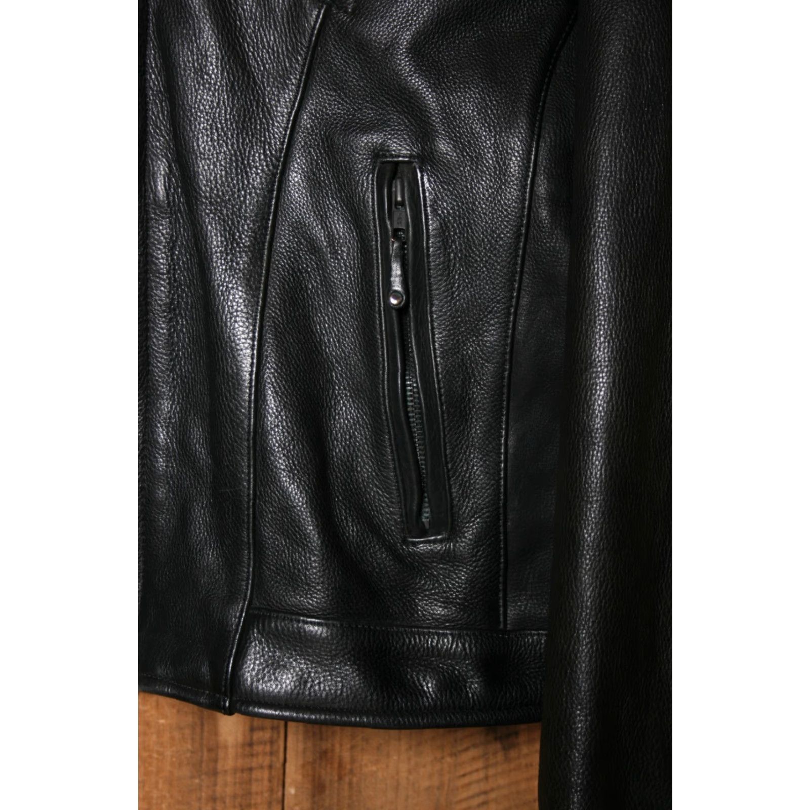 Vintage Vintage Heavy Black Leather Motorcycle Jacket Men's Sz. 50 (Missing Liner) Jacket Mens 50 Black Leather Motorcycle Vintage Size US M / EU 48-50 / 2 - 3 Thumbnail