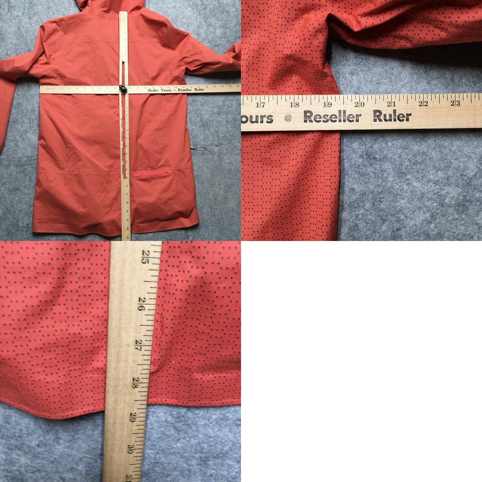 Mountain Hardwear Mountain Hardwear Polka Dot Rain Jacket Womens M Pink Full Zip Hooded Jacket Long Nylon Waterproof Wind-Resistant Polka Dot Rain Coat Womens M Pink Size M / US 6-8 / IT 42-44 - 9 Thumbnail