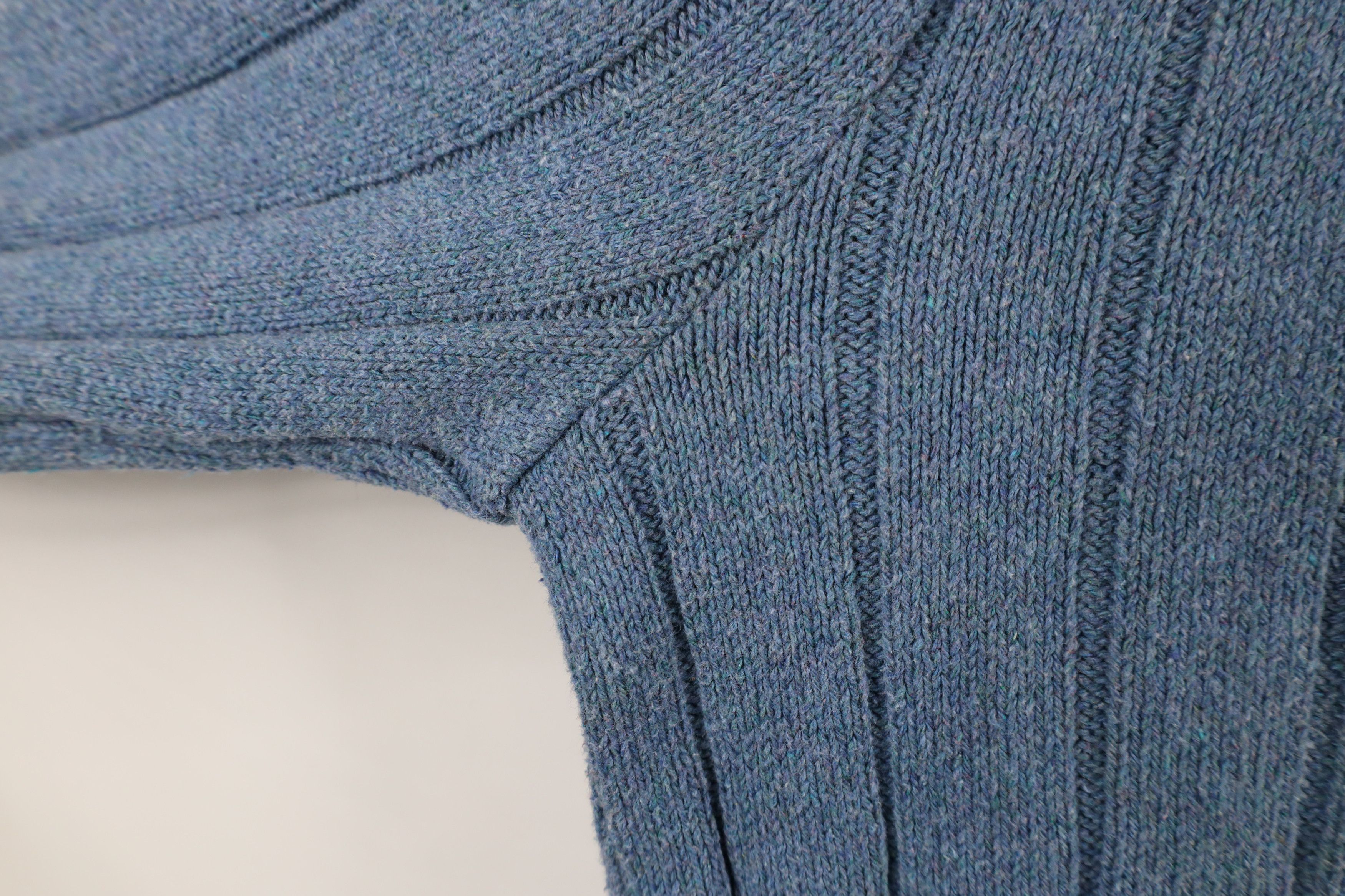 Vintage Vintage 90s Streetwear Ribbed Knit Henley Pullover Sweater Size US XXL / EU 58 / 5 - 7 Thumbnail