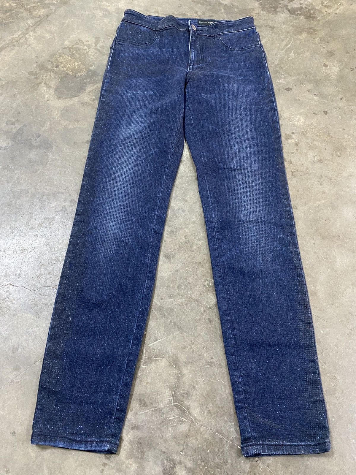 Armani Exchange Armani Exchange J12 Legging Lift Up Wax Blink Jeans @245 Size 27" / US 4 / IT 40 - 1 Thumbnail