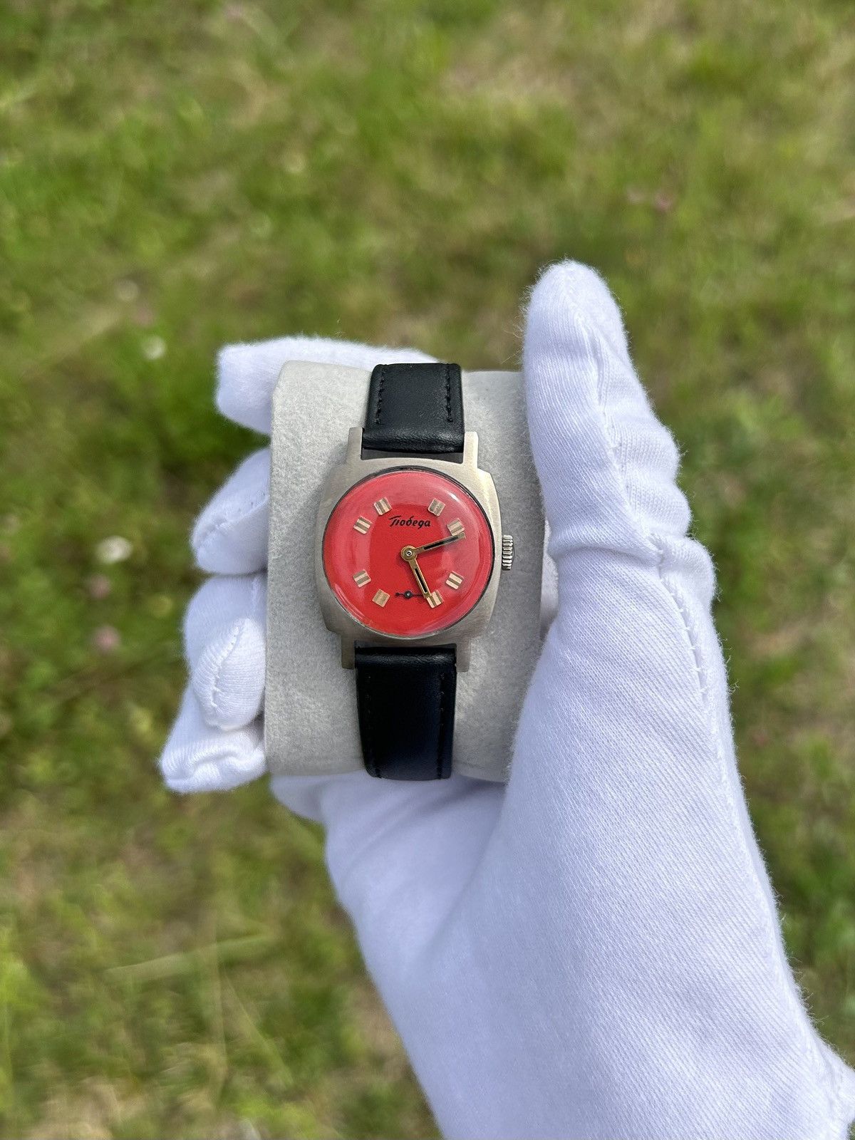 Vintage Watch Pobeda Small Mechanical USSR Authentic 1950s