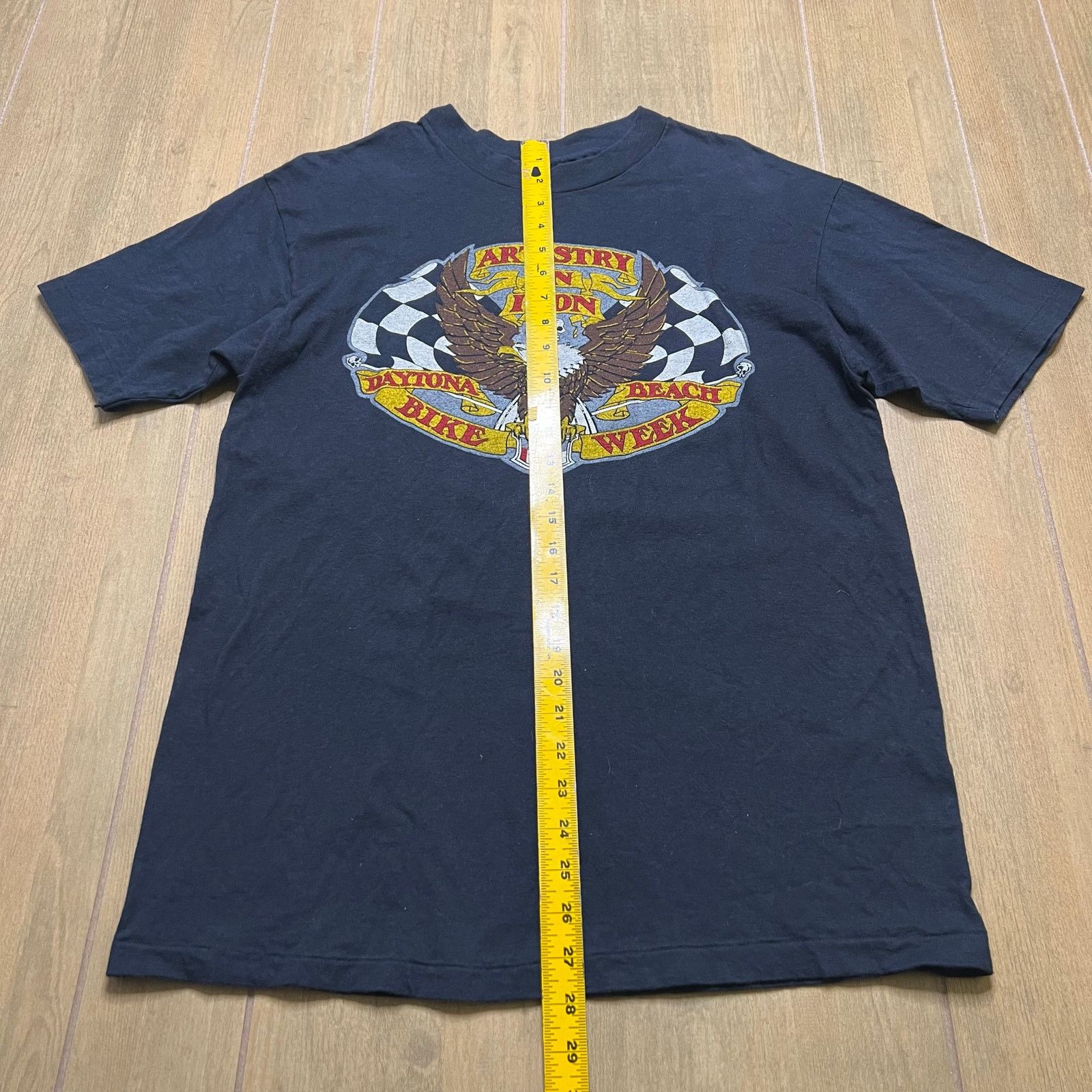 Hanes Vintage 90s Daytona Beach Bike Week Artistry In Iron Large Size US L / EU 52-54 / 3 - 7 Thumbnail