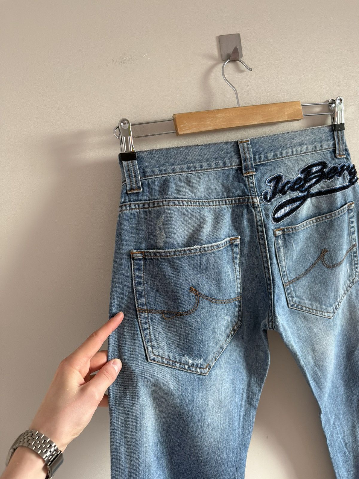 Iceberg Iceberg Ice B Jeans Script Logo Y2K Denim Size US 30 / EU 46 - 2 Thumbnail