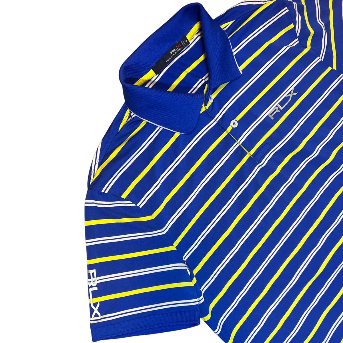 RLX Ralph Lauren RLX Ralph Lauren Blue Yellow Polo EUC M Golf Short Sleeve Size US M / EU 48-50 / 2 - 2 Thumbnail