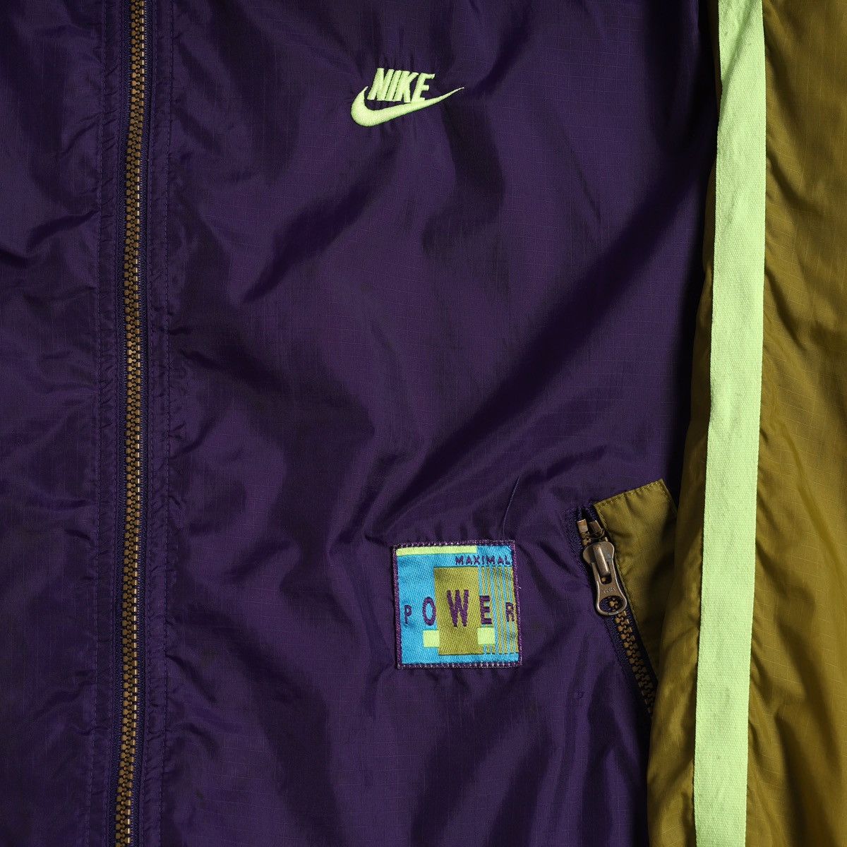 Nike Vintage Nike Maximal Power Multicolour Windbreaker Jacket Size US M / EU 48-50 / 2 - 5 Thumbnail