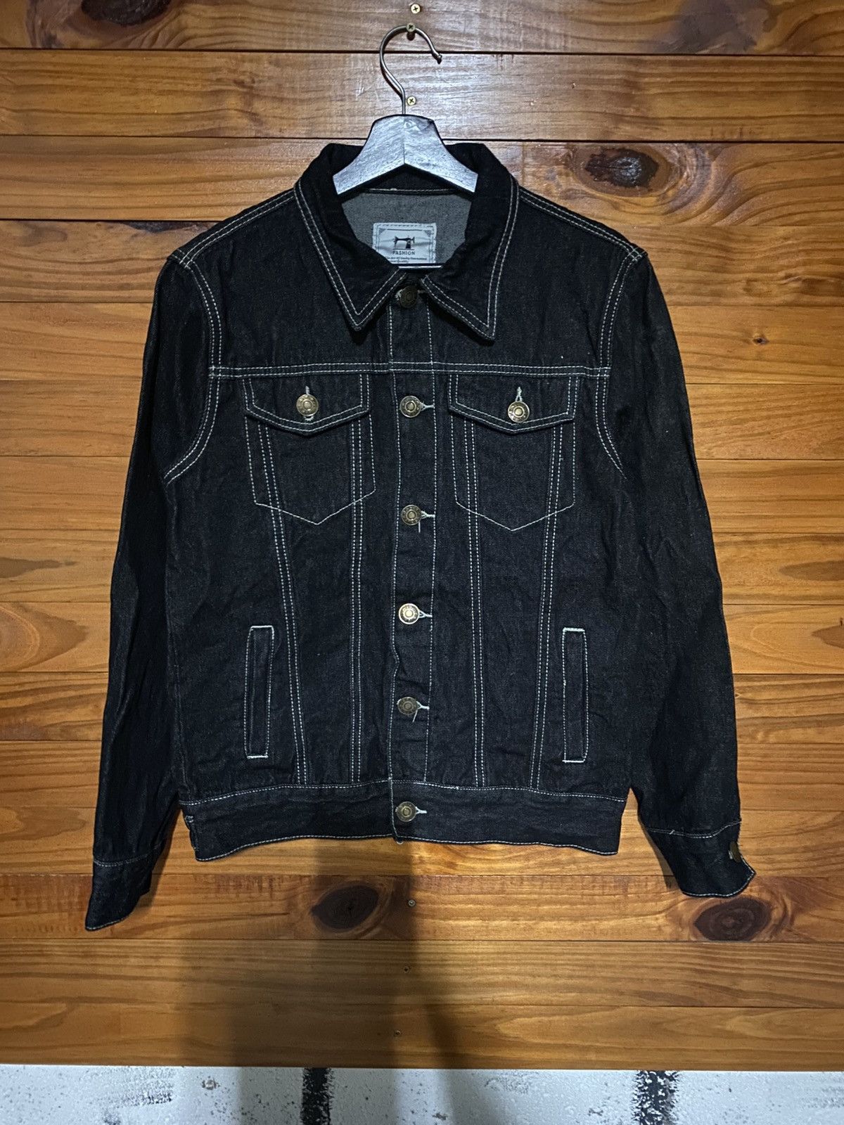Japanese Brand Vintage indigo Denim Trucker Jacket Western Workwear Size US S / EU 44-46 / 1 - 3 Thumbnail