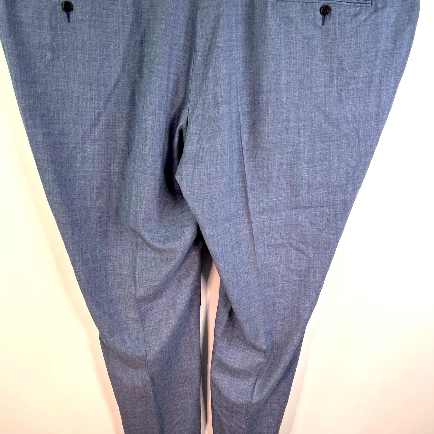 Proper Cloth VINTAGE Proper Cloth Dress Pants Mens Size 54 Blue Wool Straight Leg Formal 130's Tropical City Size US 38 / EU 54 - 6 Thumbnail