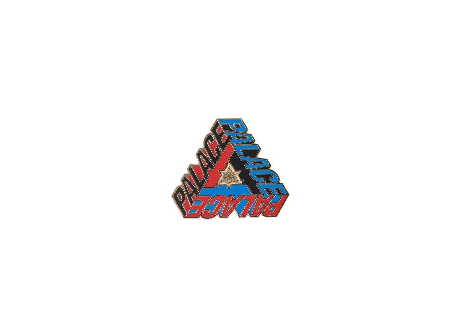 Palace Palace P 3-D Pin Badge Blue/Red Size ONE SIZE - 1 Thumbnail