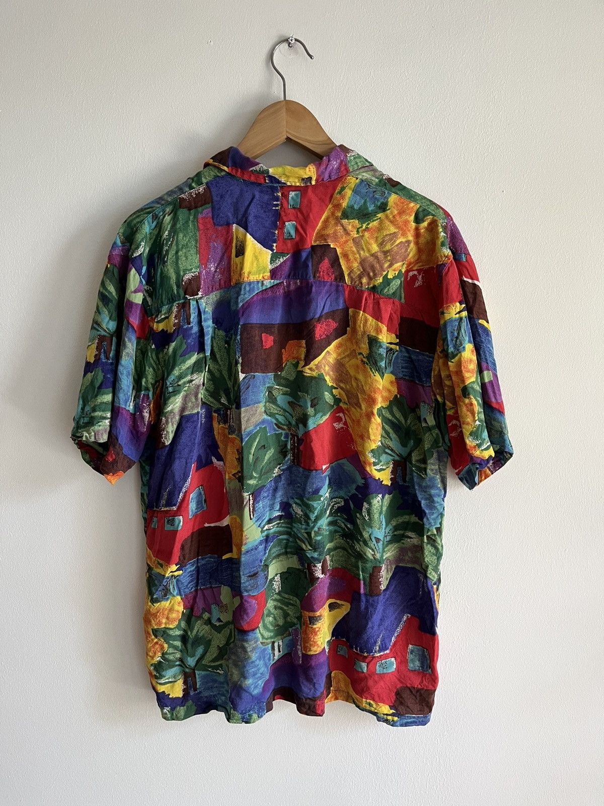 Vintage 80s Hawaiian Button Down 90s Y2K M Medium Rayon Size US M / EU 48-50 / 2 - 2 Thumbnail