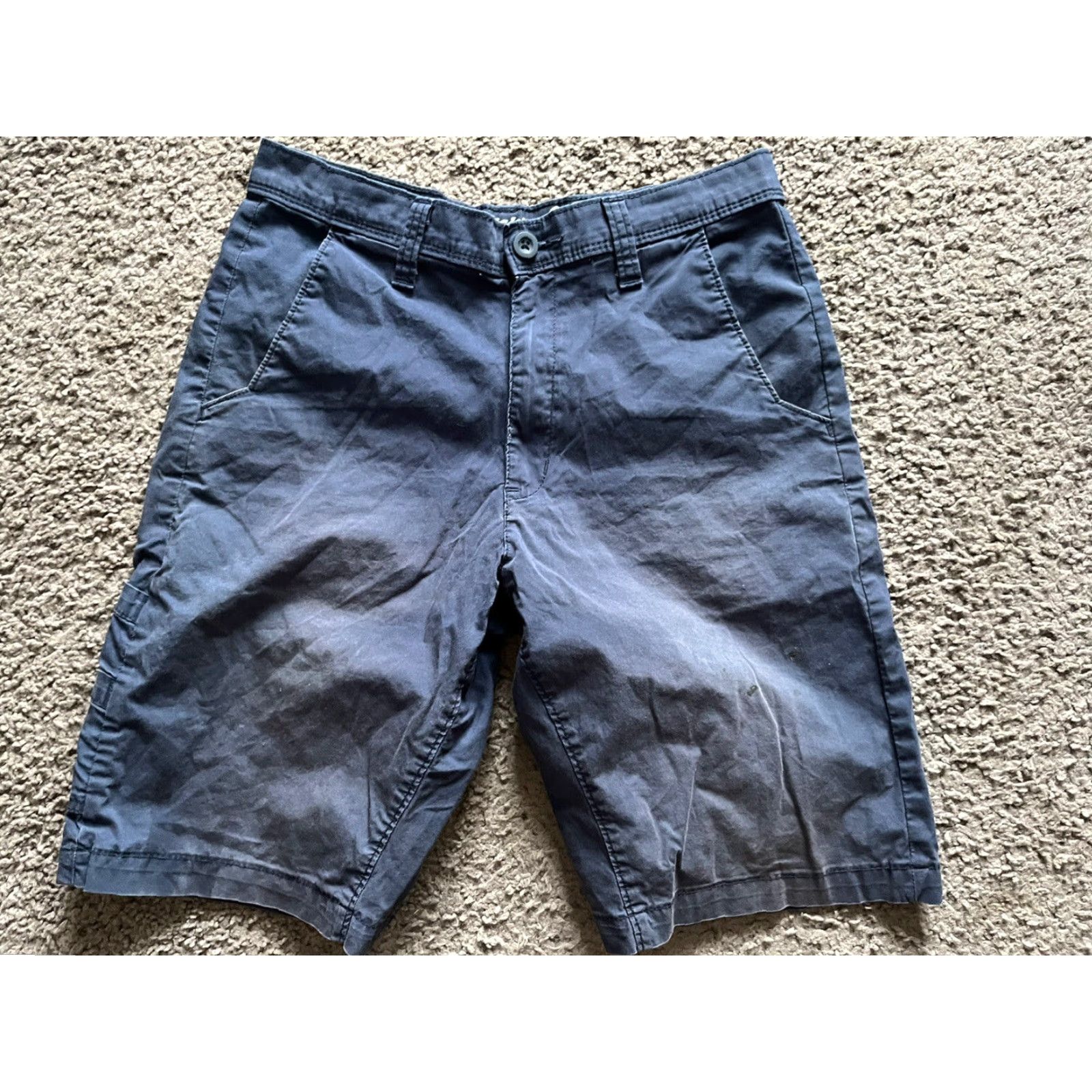 Dickies Dickies Cargo Shorts Mens 30 Tan Blue Flat Front 5-Pocket Regular Inseam 10.5 in Cotton Nylon Spandex Breathable Workwear Shorts Mens Blue Size US 30 / EU 46 - 2 Thumbnail