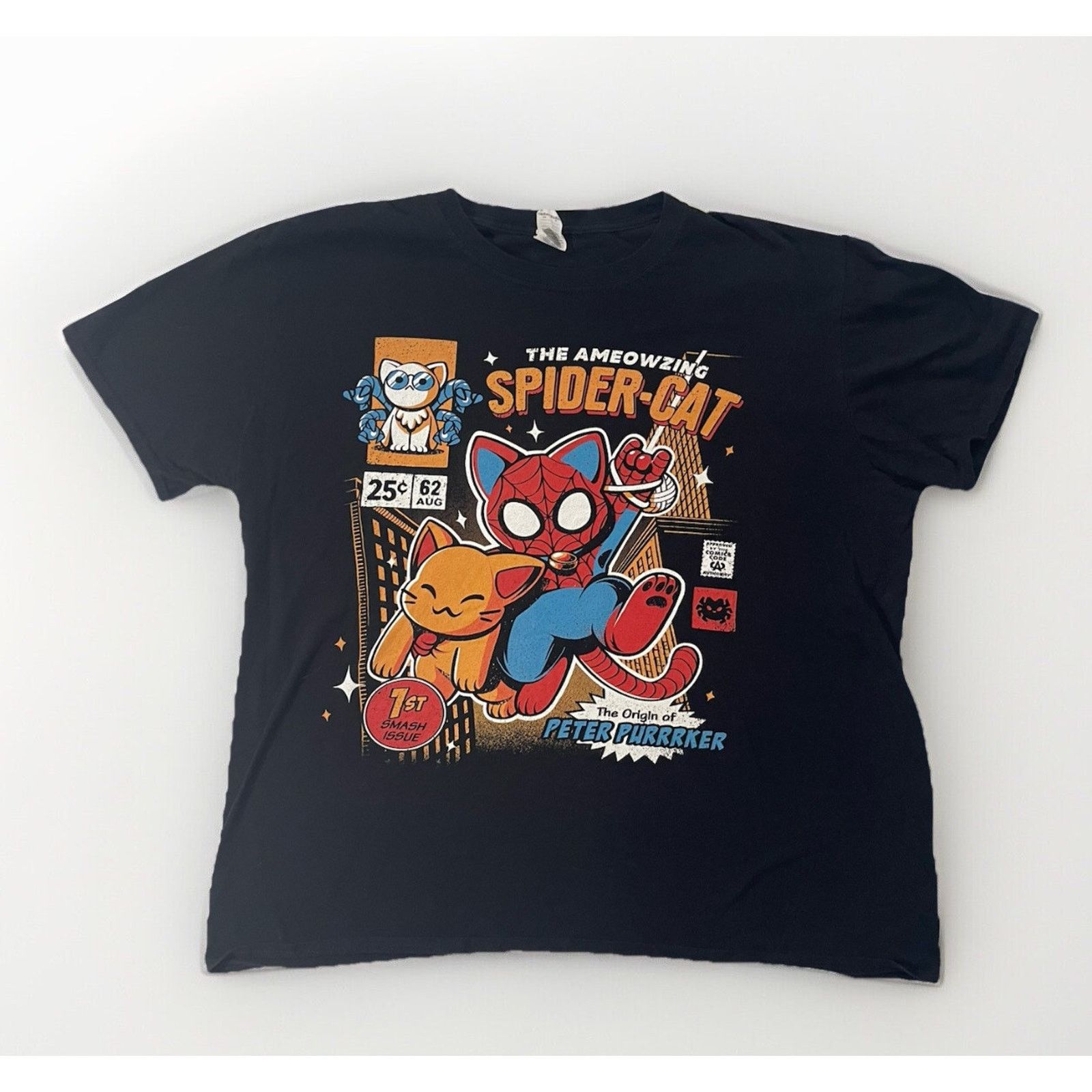 Other The Ameowzing Spider Cat Size XL T-Shirt - Peter Purrrker! Size US XL / EU 56 / 4 - 1 Thumbnail