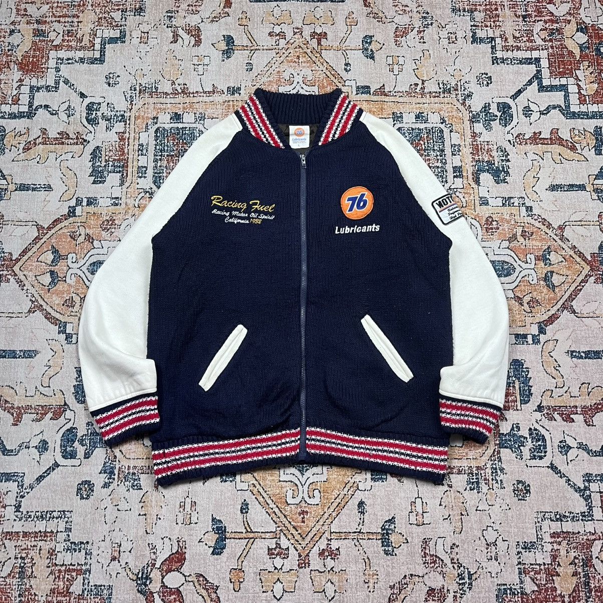 Japanese Brand Vtg Lubricant Union 76 Bomber Jacket Knited Size US L / EU 52-54 / 3 - 1 Thumbnail