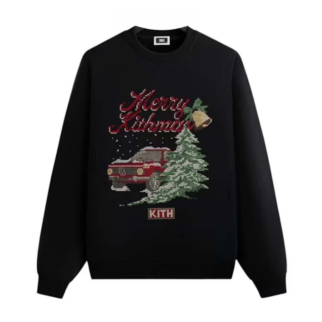 Kith mas Needlepoint Nelson Crewneck Black Size US XL / EU 56 / 4 - 1 Preview