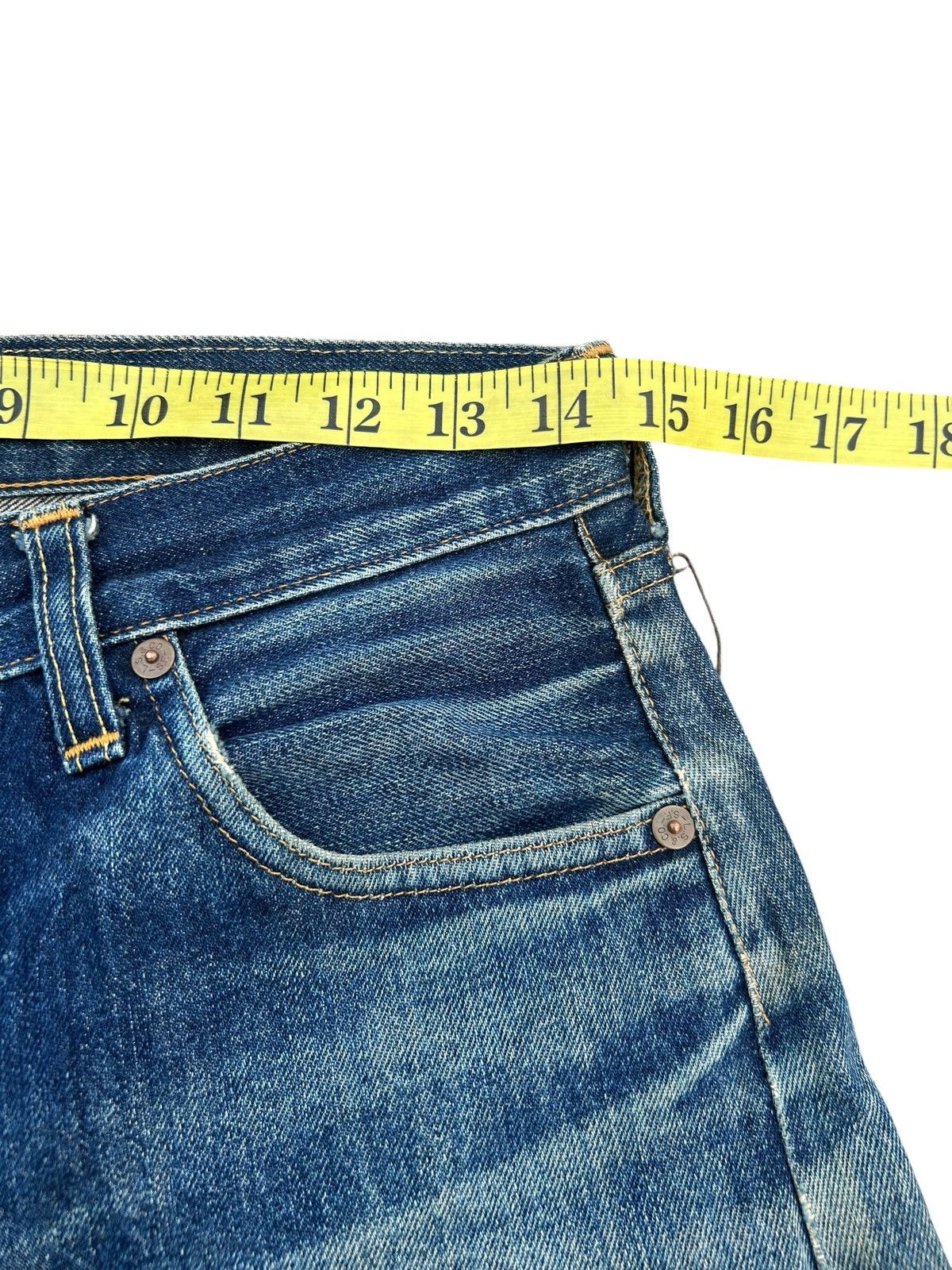 Kapital Vintage Levis 501XX big E Selvedge Distressed Repair Denim Size US 29 - 18 Thumbnail