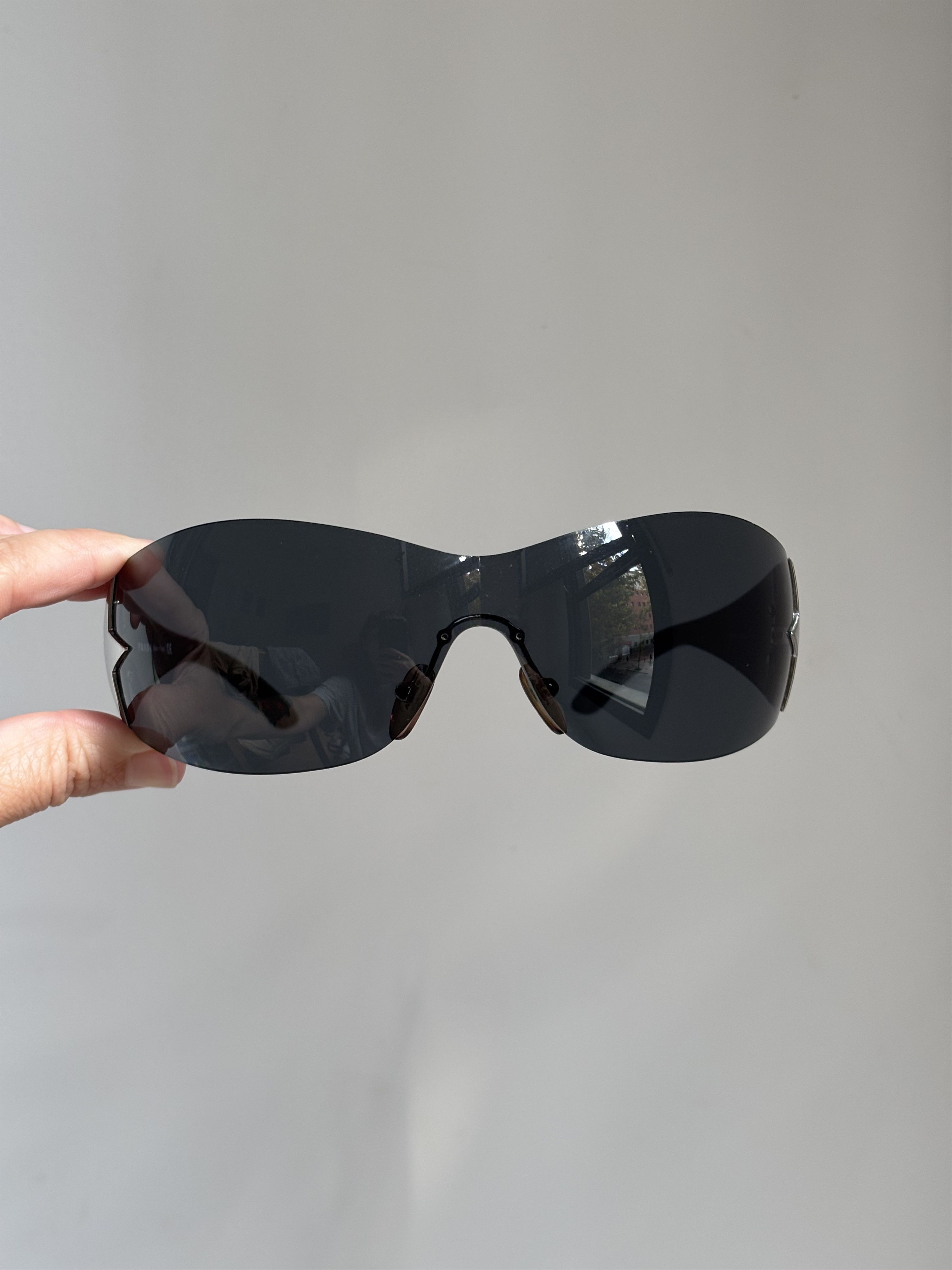 Prada Sunglasses Star 2004 Star White Ski Shield Mask Fire Size ONE SIZE - 6 Thumbnail