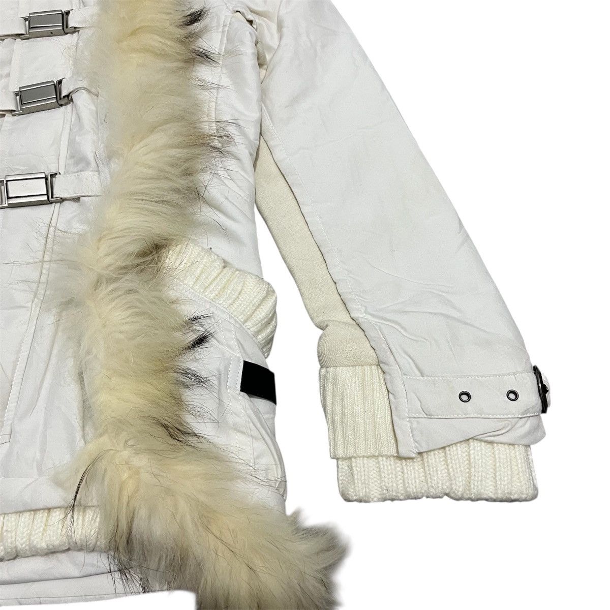 14th Addiction Jade's - 2000s Grunge White Faux Fur Coat Jacket Lgb Ifsix Size US S / EU 44-46 / 1 - 5 Thumbnail