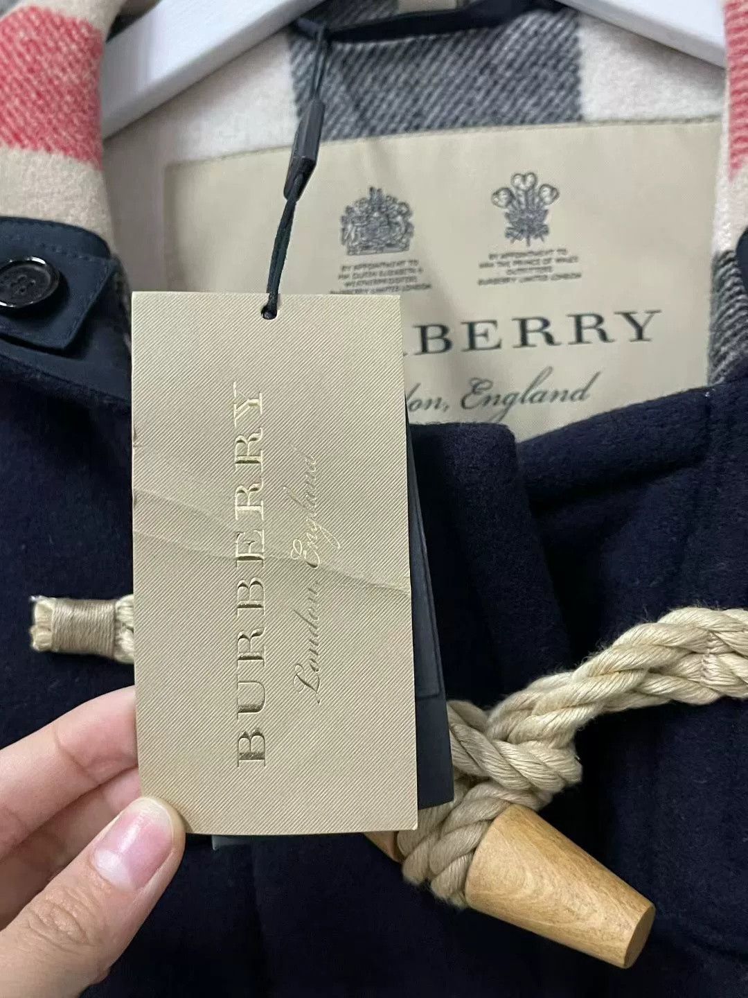 Burberry Burberry Navy Toggle Preppy Coat Size US 7 / EU 40 - 8 Thumbnail