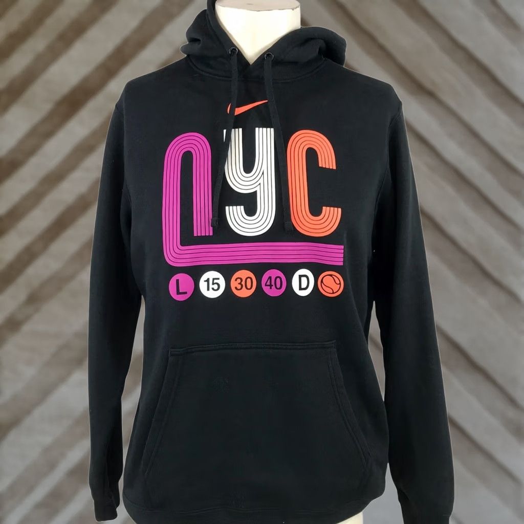 Nike NIKE MEN'S M Black LONG SLEEVE COTTON BLEND NYC SWEATSHIRT M Size US M / EU 48-50 / 2 - 1 Thumbnail