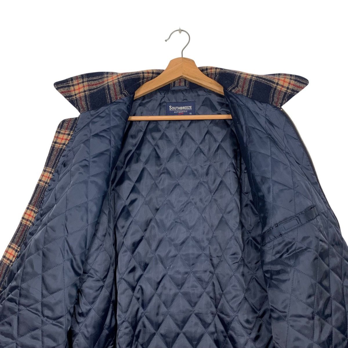 Vintage Vintage 90's SOUTH BREEZE Plaid Flannel Jacket #2721-C122 Size US XL / EU 56 / 4 - 12 Thumbnail
