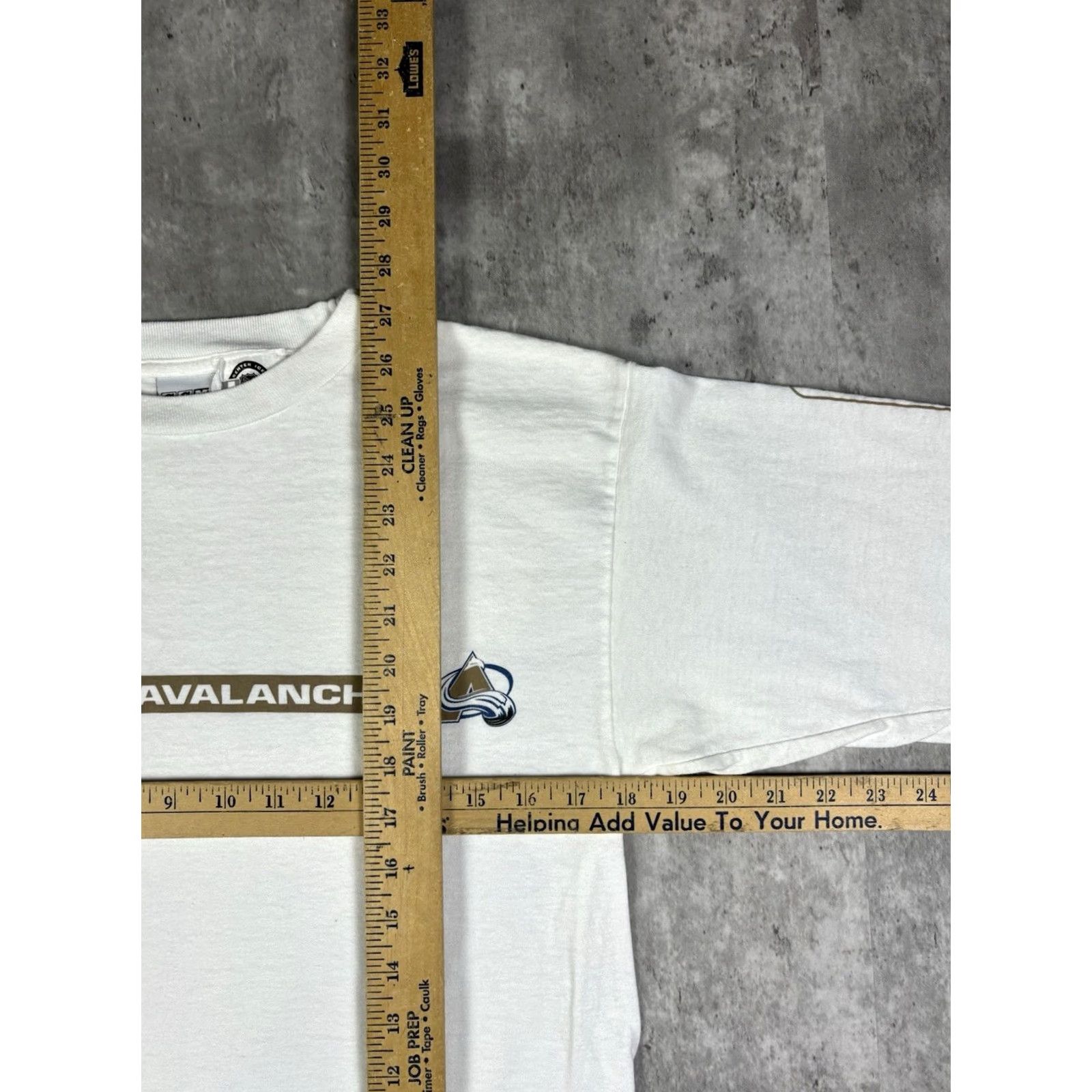 Avalanche VINTAGE CCM Calorado Avalanche Long sleeve T-Shirt Men M Graphic Print White Crew Neck 90s Sports Classic Size US M / EU 48-50 / 2 - 6 Thumbnail