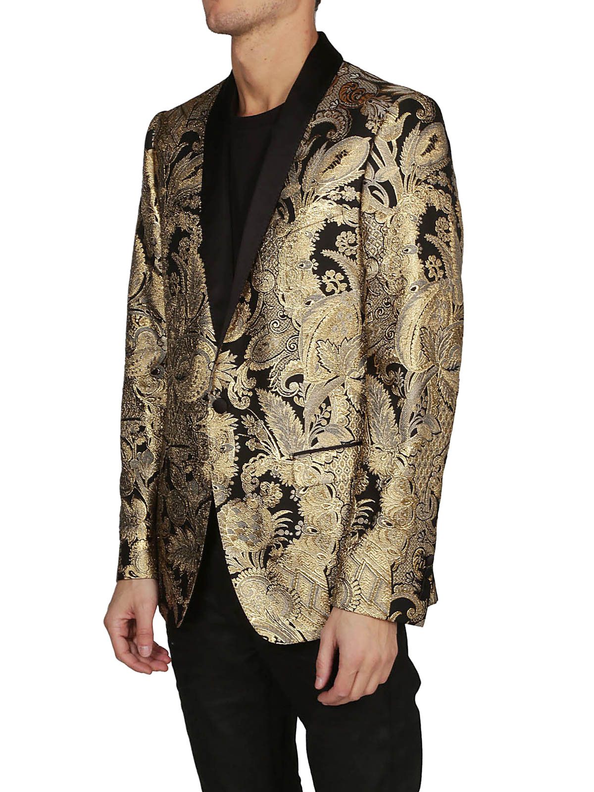 Dolce & Gabbana o1y0125 Blazer in Gold/Brown Size US S / EU 44-46 / 1 - 2 Thumbnail