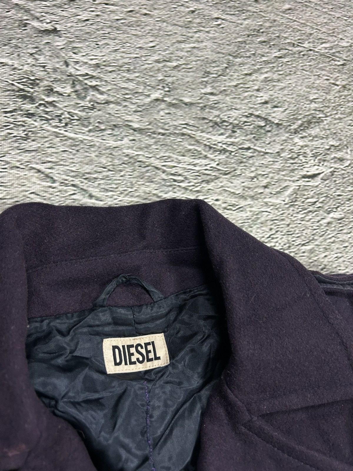Diesel × Vintage Diesel coat purple Y2K wool cashmere blend vintage Size US S / EU 44-46 / 1 - 2 Thumbnail