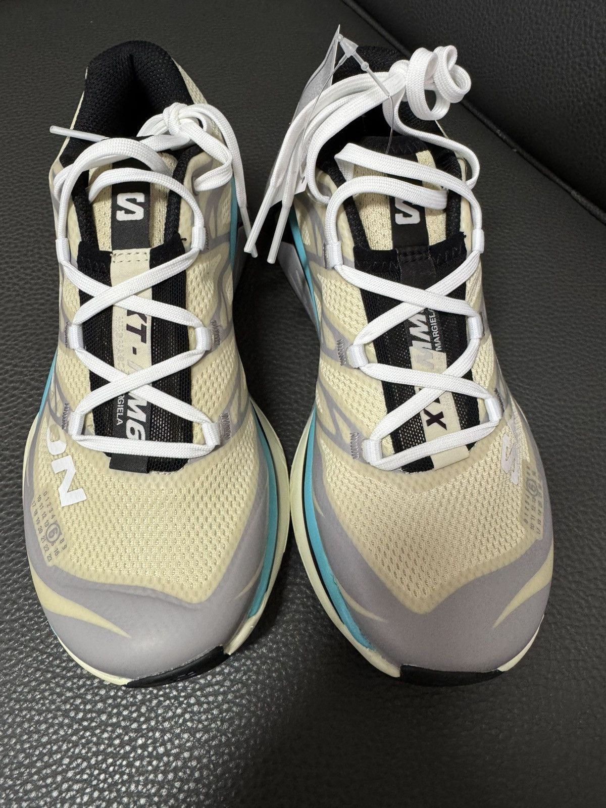 Salomon NIB XT-MM6 Retro Hiking Sneakers Unisex - Beige/Blue, 38 Size US 5.5 / EU 38 - 2 Thumbnail